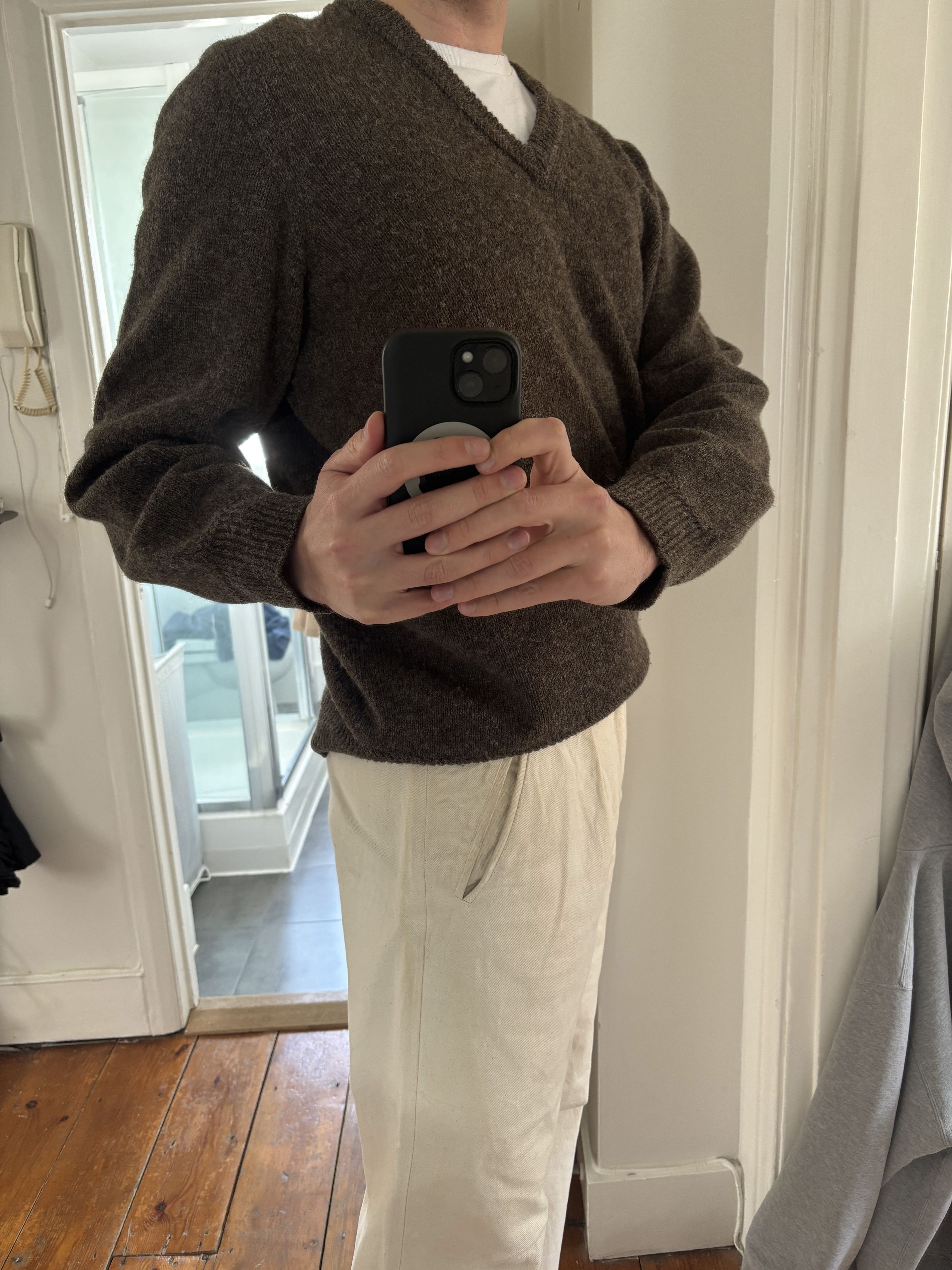 Lemaire Lemaire Brown Wool Jumper Size US L / EU 52-54 / 3 - 2 Thumbnail