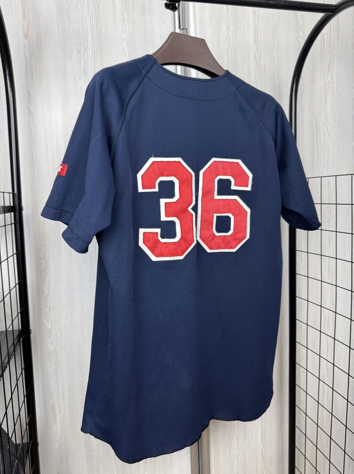 Japanese Brand Vintage 80s SSK Flying Petrels #36 Baseball MLB jersey Size US L / EU 52-54 / 3 - 8 Thumbnail