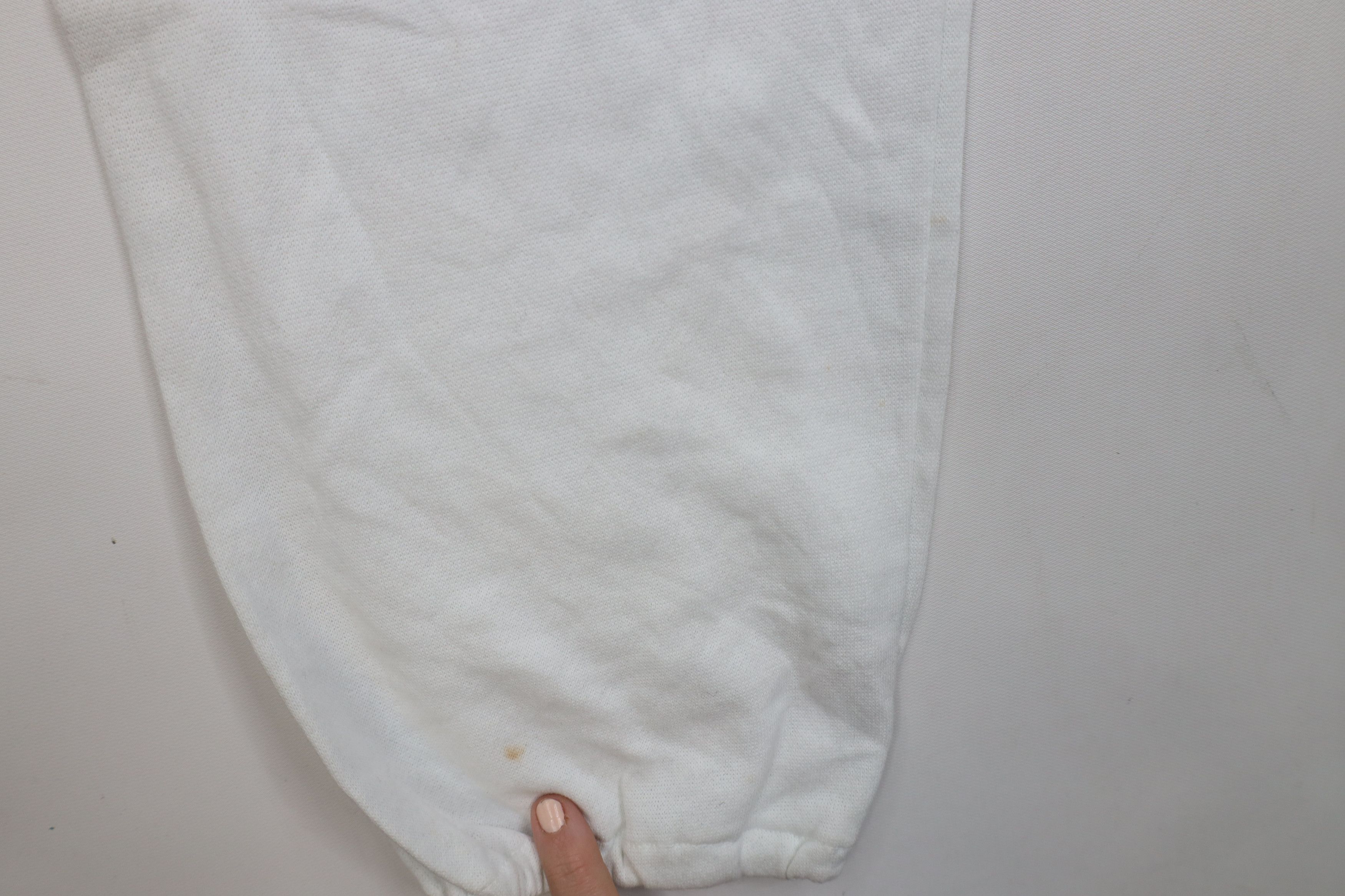 Vintage Vintage 90s Streetwear Sweatpants Joggers Pants White USA Size US 36 / EU 52 - 5 Thumbnail