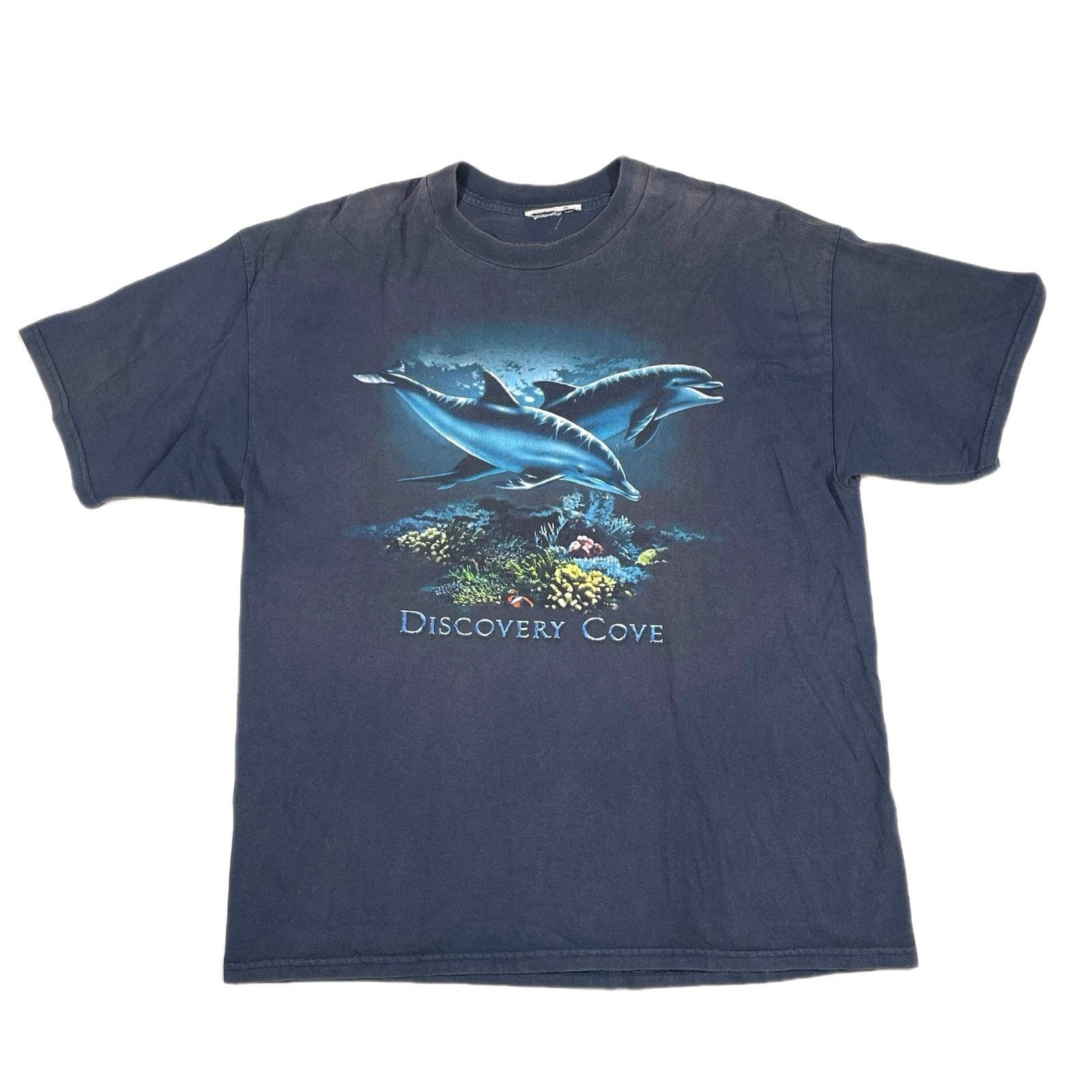 Vintage Vintage Discovery Cove Orlando Dolphin Navy Tee T Shirt Size US XL / EU 56 / 4 - 1 Thumbnail