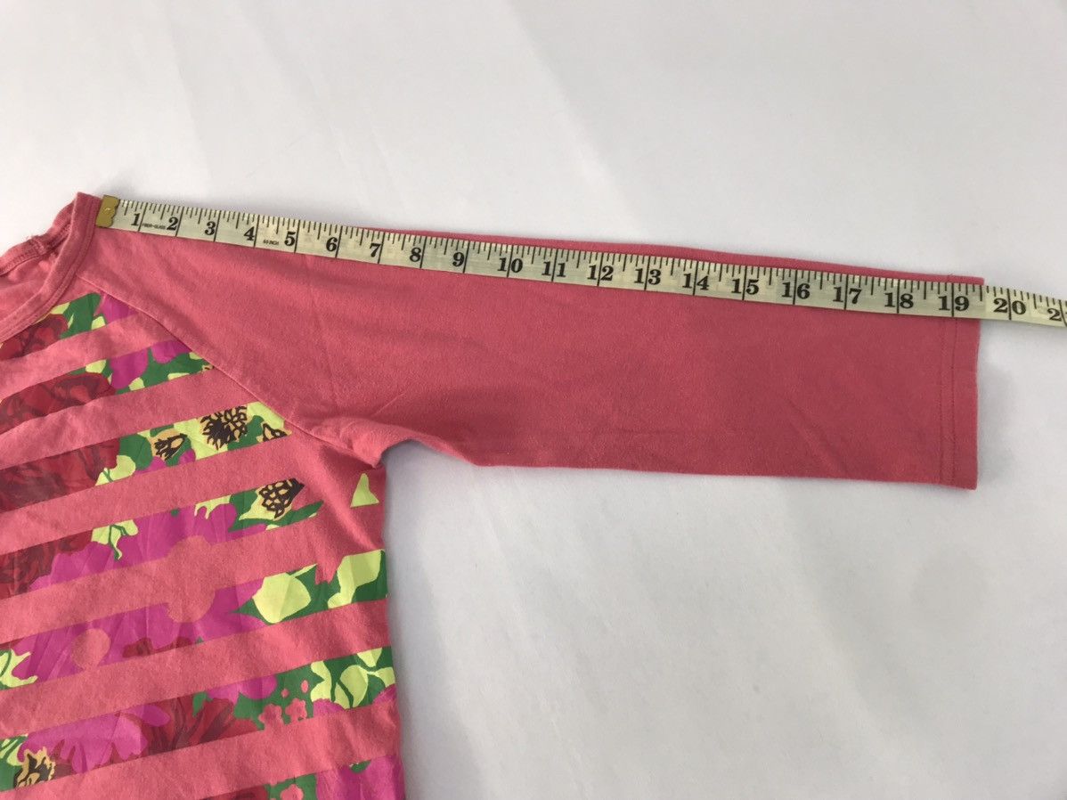 Paul Smith Paul Smith Jeans Striped Floral Design Raglan Printed Tee Size S / US 4 / IT 40 - 10 Thumbnail