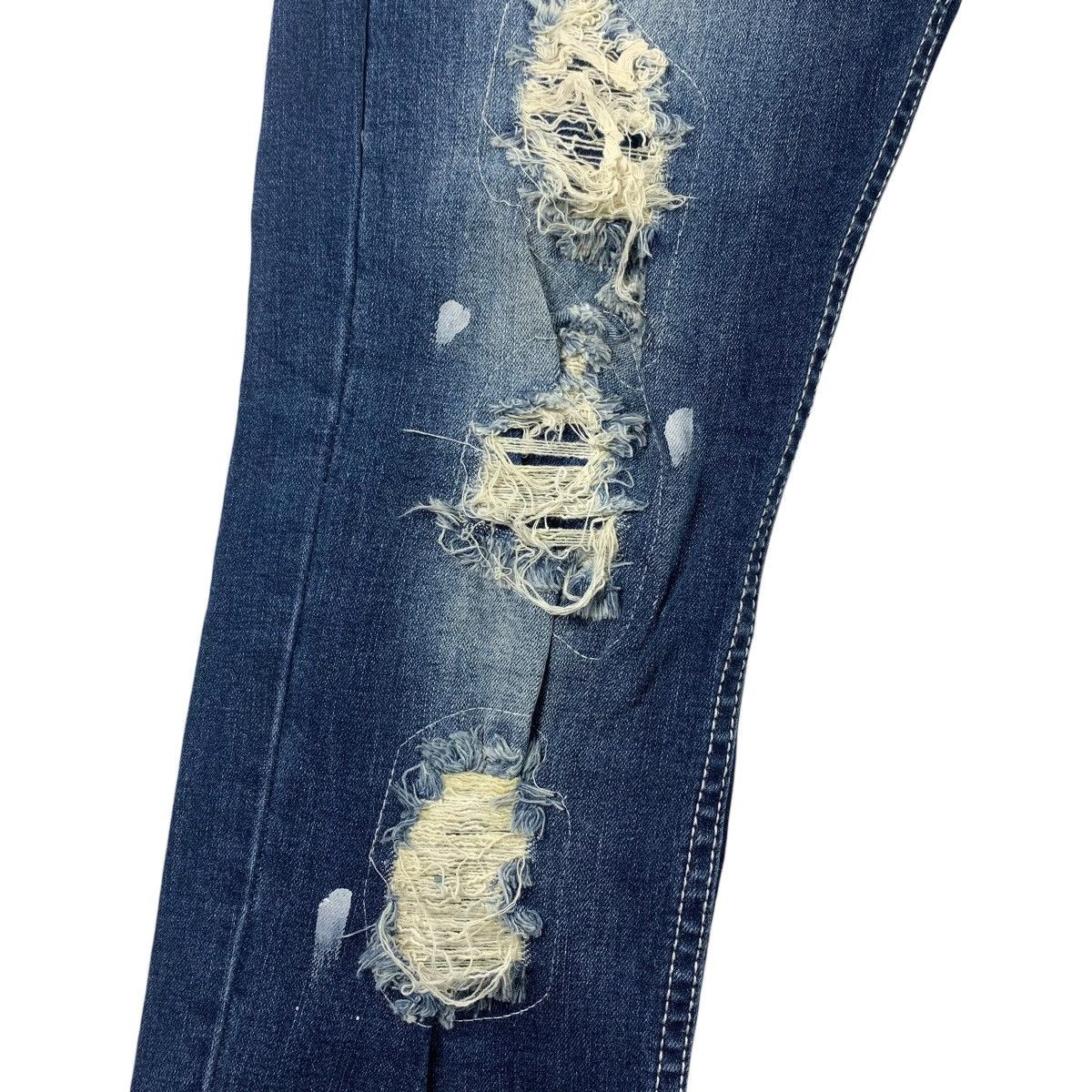 If Six Was Nine × Japanese Brand CAVARIA Distressed skinny jeans Size 31" - 9 Thumbnail