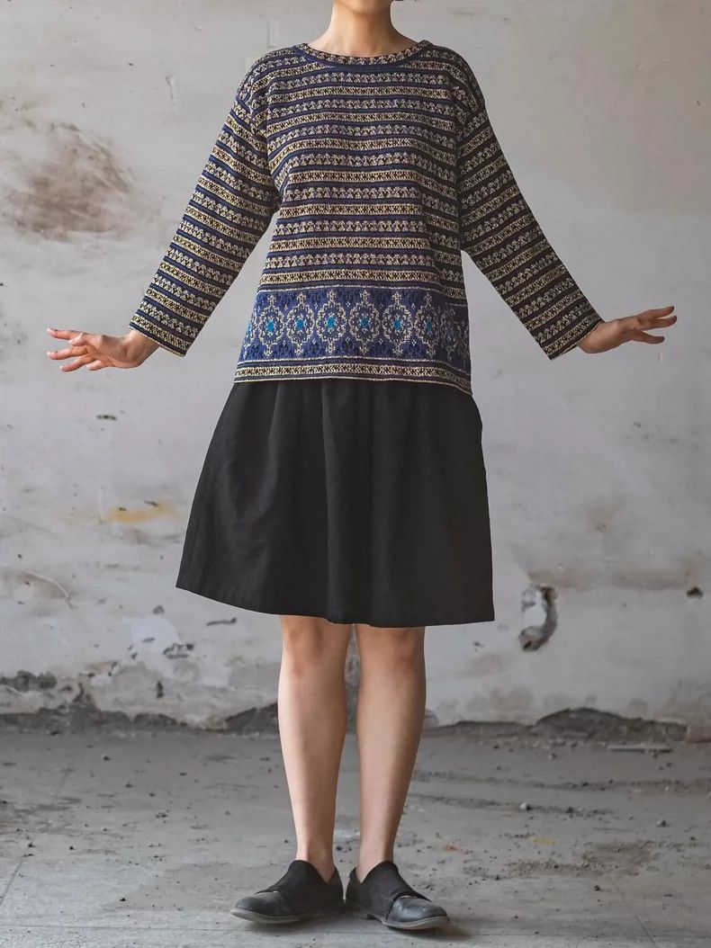 Kenzo KENZO Vintage blue gold knit sweater Size M / US 6-8 / IT 42-44 - 2 Thumbnail