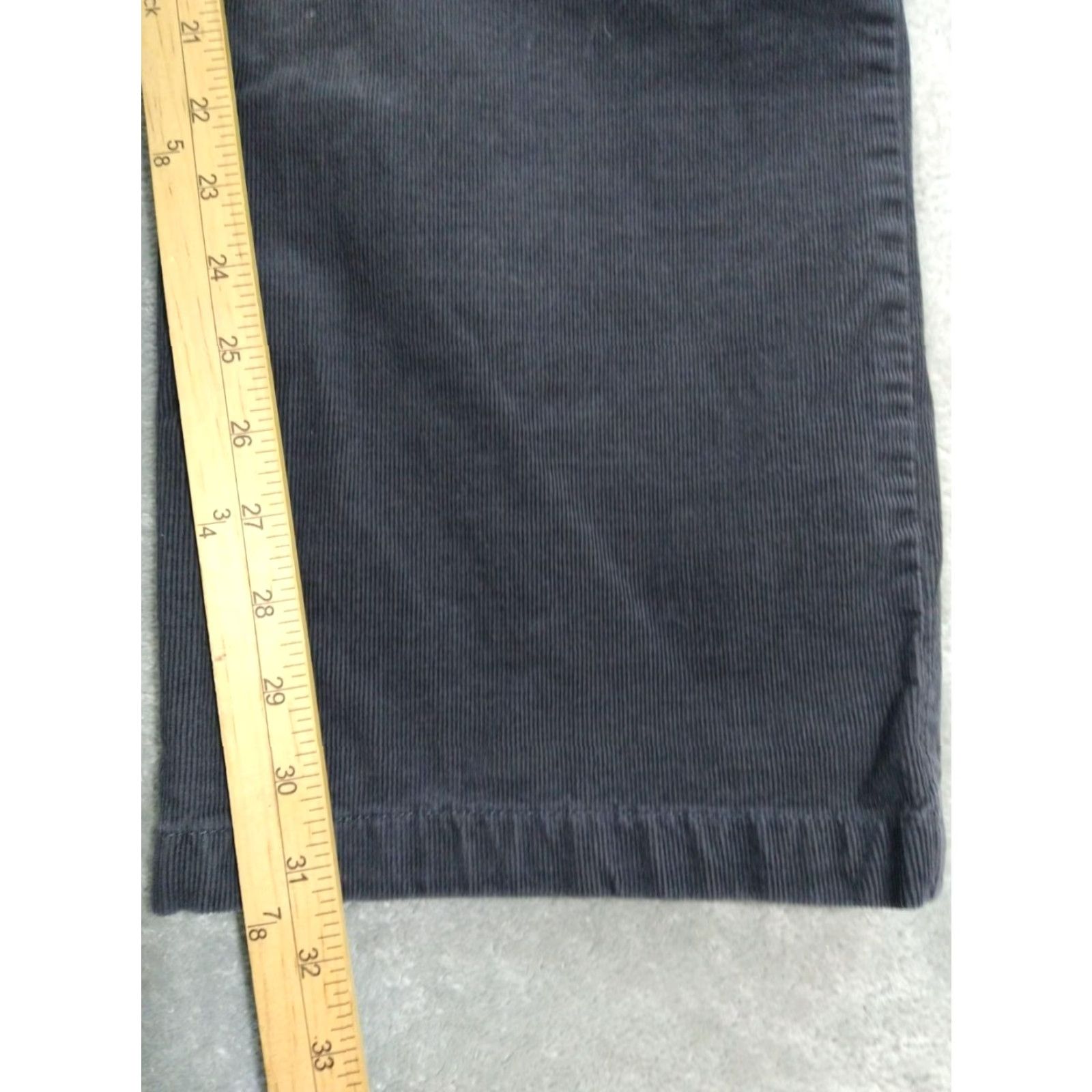 Prana PrAna Pants Mens 38x32 Gray Saxton Corduroy Straight Leg Stretch Mid Rise Pants Size US 38 / EU 54 - 4 Thumbnail