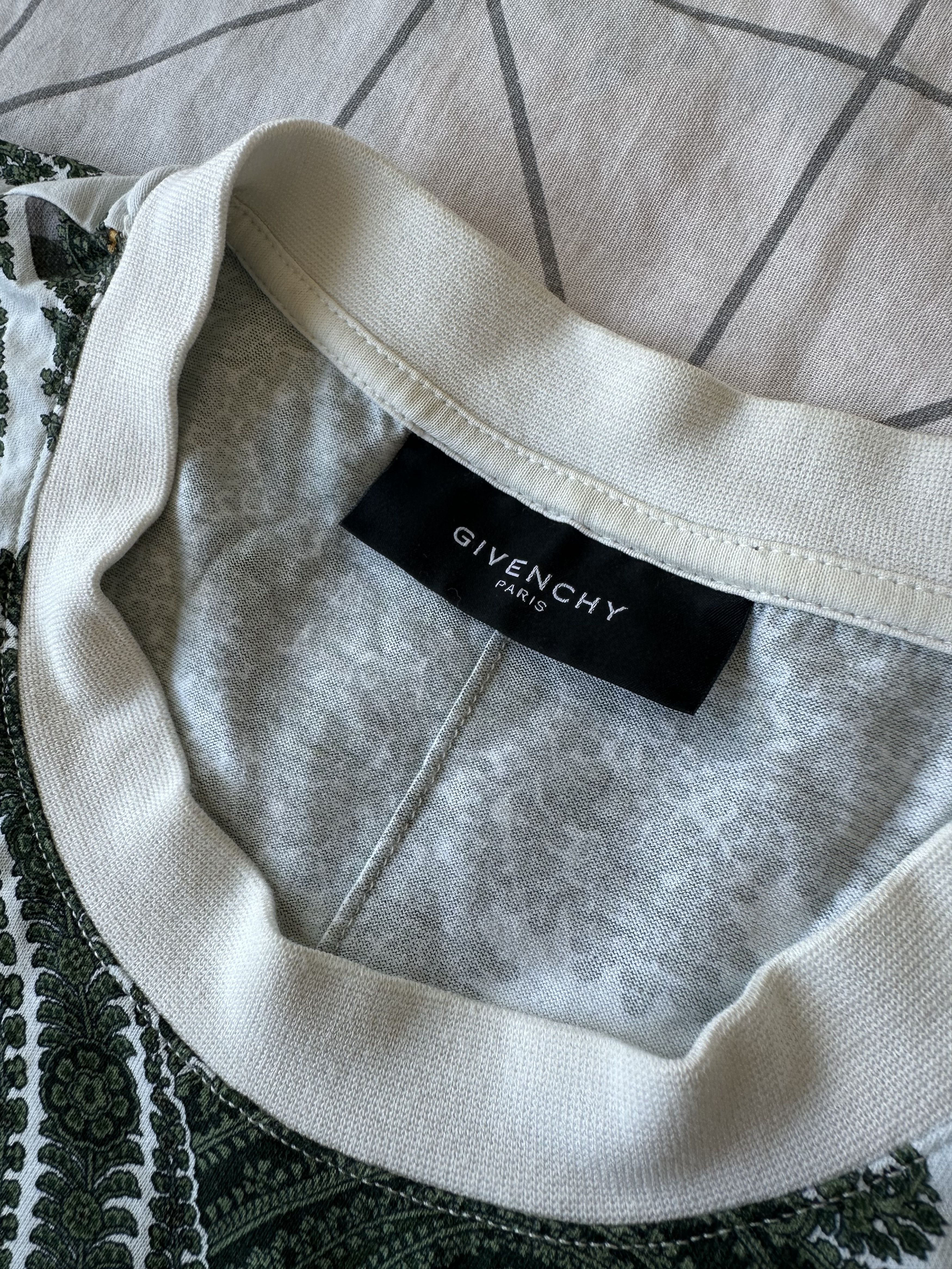 Givenchy SS13 Givenchy Planes War Paisley Green T shirt Tisci Era Size US M / EU 48-50 / 2 - 4 Thumbnail