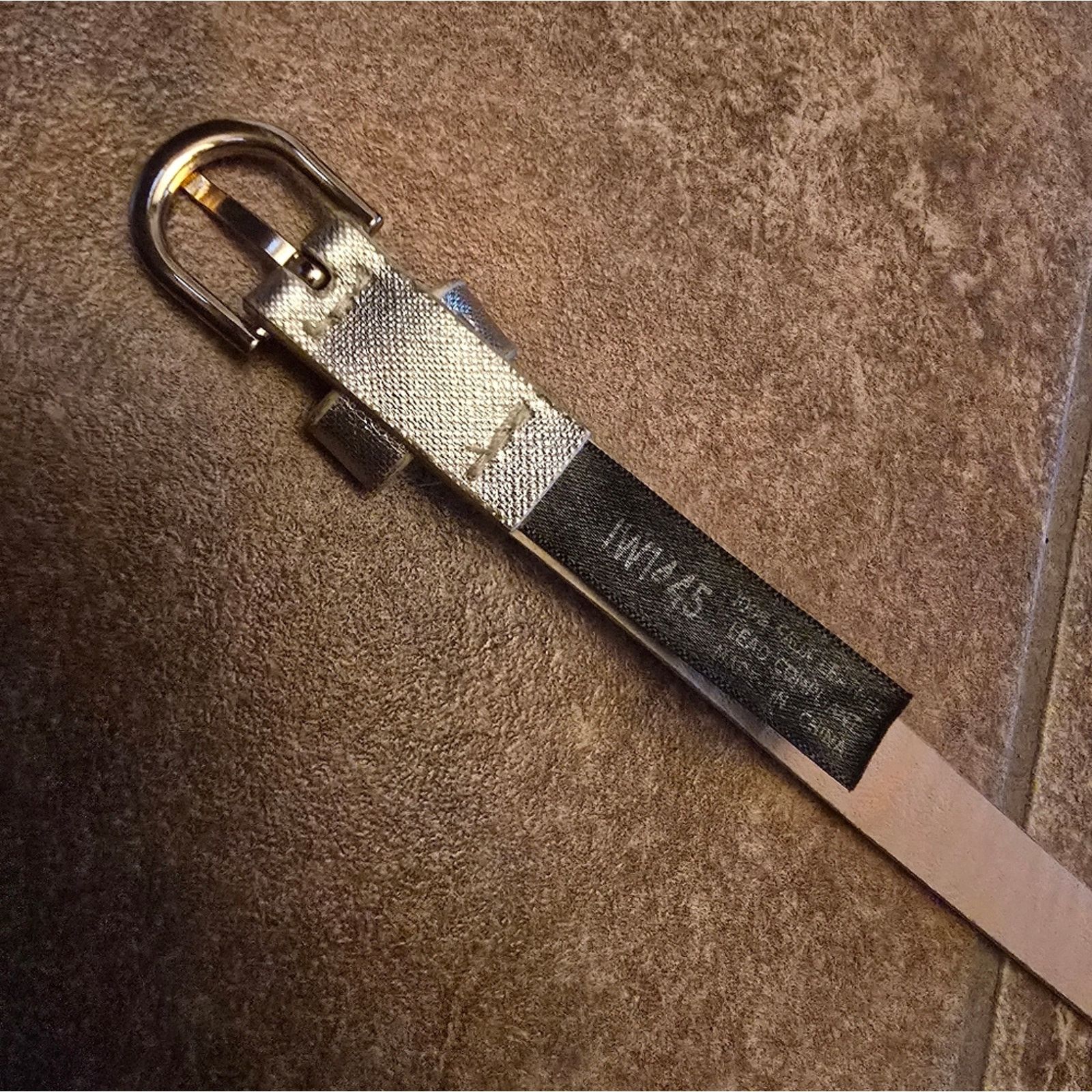 Other Gold Metallic Faux Leather 42 Belt Size ONE SIZE - 3 Thumbnail
