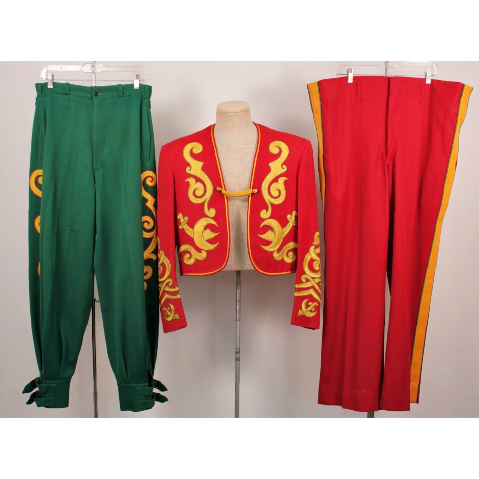 Vintage VINTAGE Men's VTG 40s Embroidered Shriner / Masonic Parade Outfit Set 1940s Jacket Pants Shirt Shoes? Size US 31 - 2 Thumbnail