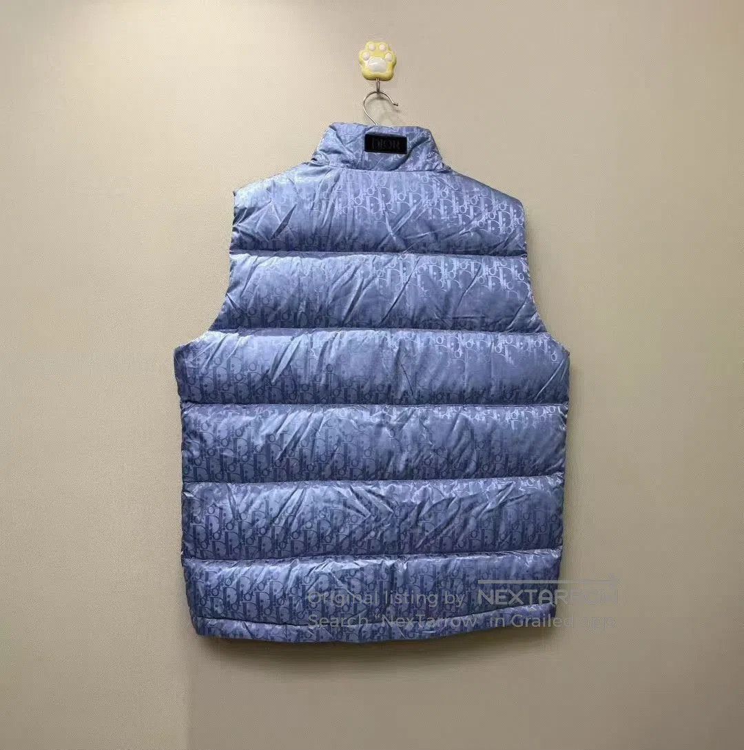 Dior DIOR Latest Haze Blue Monogram Down Vest. Size US L / EU 52-54 / 3 - 4 Thumbnail