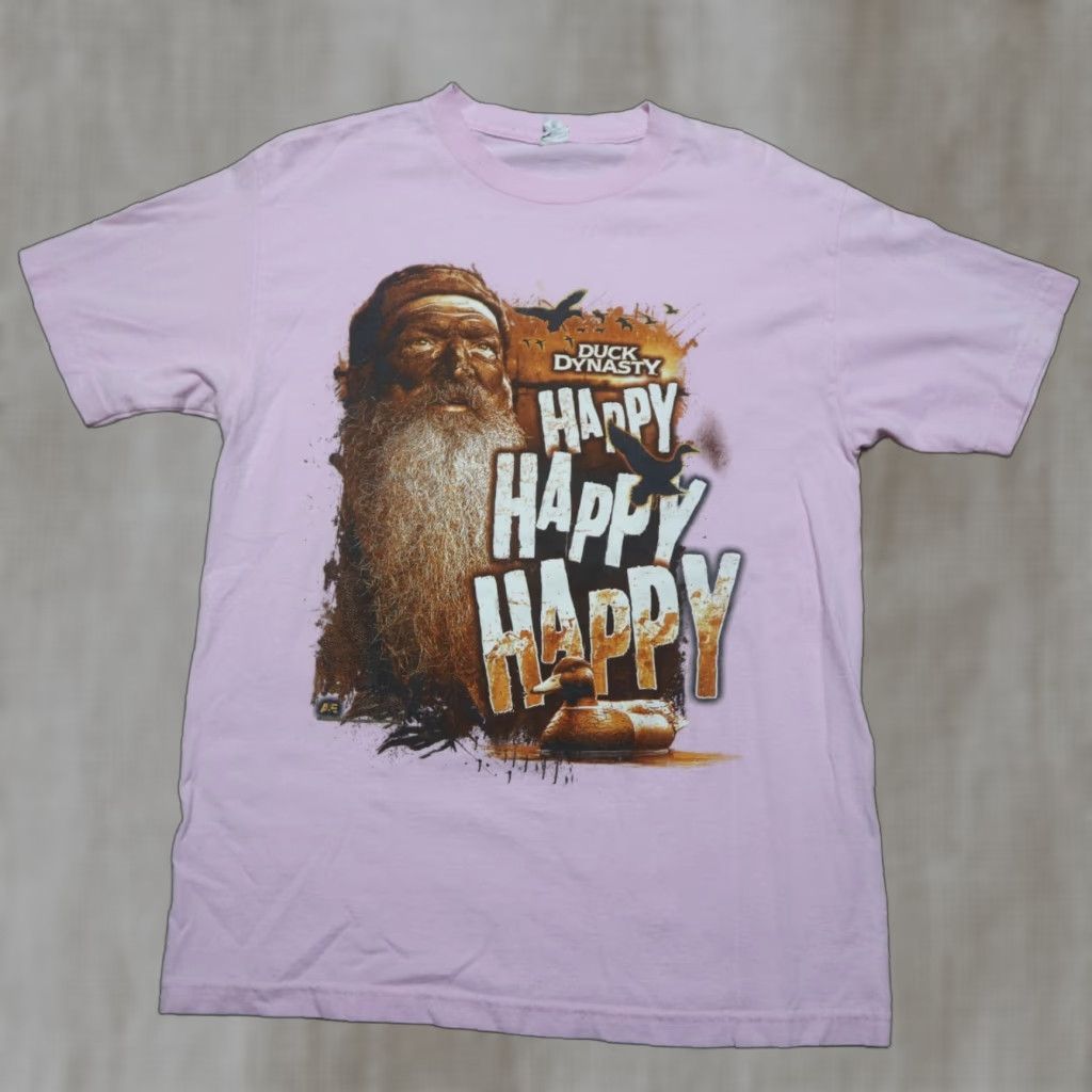 Vintage Ducky Dynasty Shirt Pink Women M Medium Happy Happy Happy Phil Robertson Men's? Women? Size M / US 6-8 / IT 42-44 - 1 Thumbnail