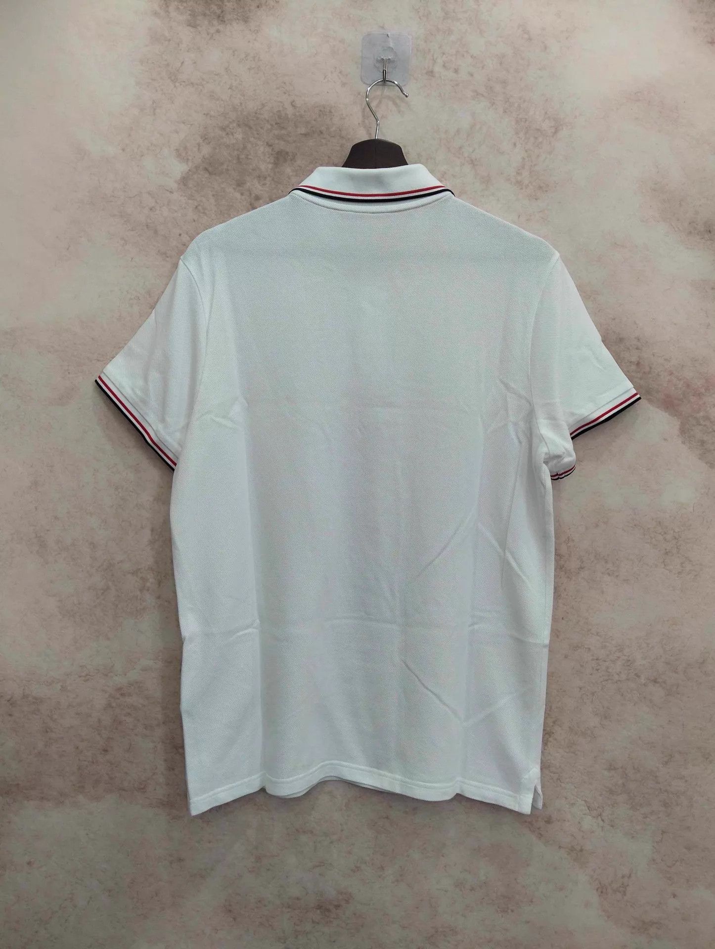 Moncler Moncler White Polo Shirt Short Sleeve L Size US L / EU 52-54 / 3 - 2 Thumbnail