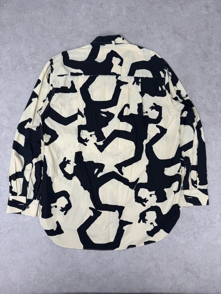 Moschino Moschino Beige & Black Crazy Monster Shirt Size US M / EU 48-50 / 2 - 2 Thumbnail