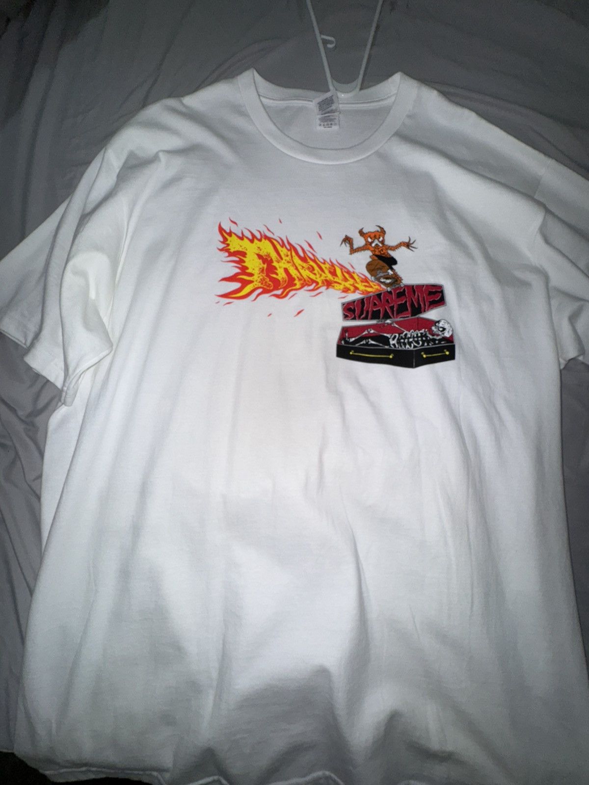 Supreme × Thrasher Supreme X Thrasher Back Tail Tee | Grailed