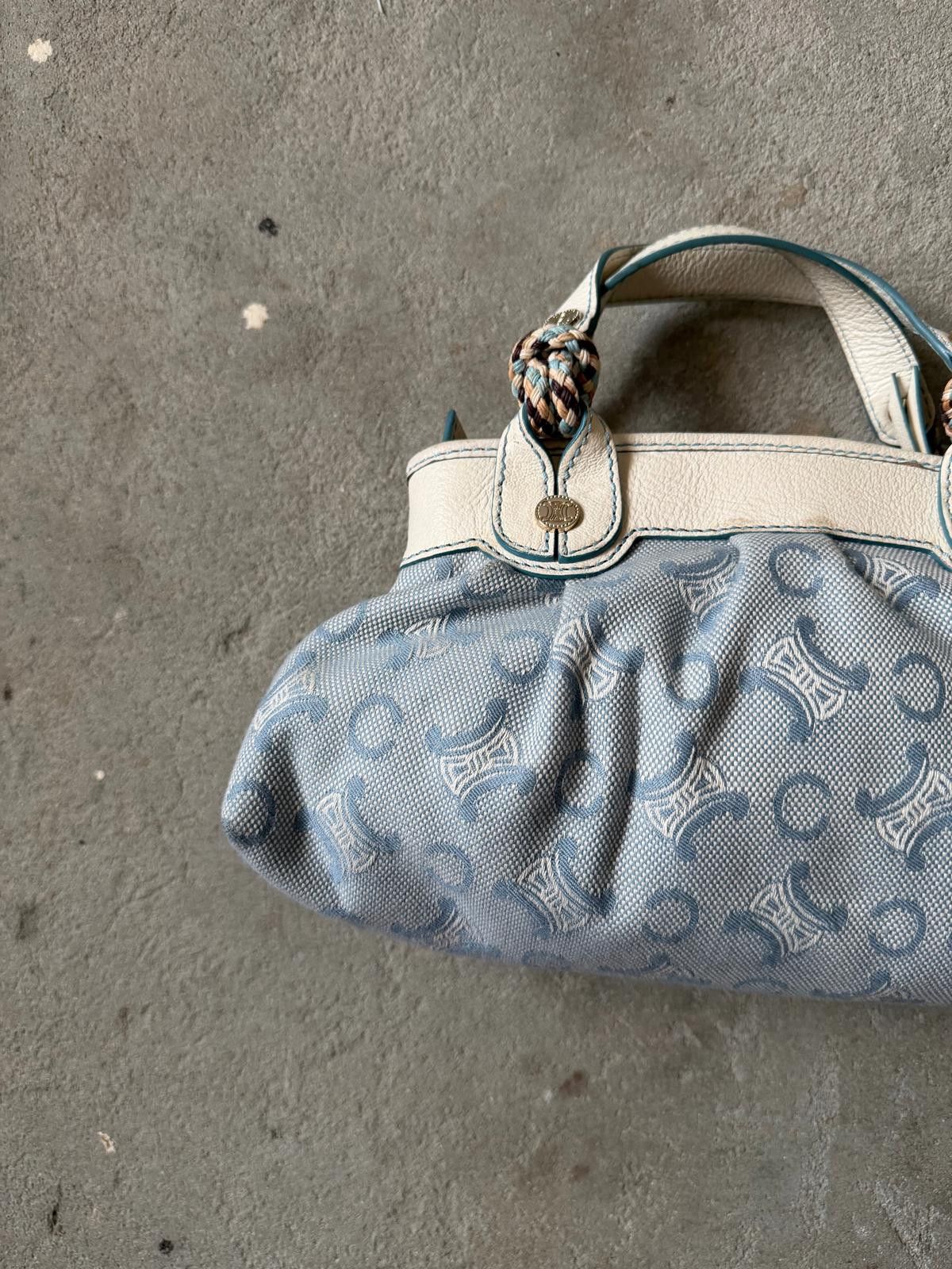 Celine Celine Macadam Brazone Mini Shoulder Bag Blue Size ONE SIZE - 7 Thumbnail