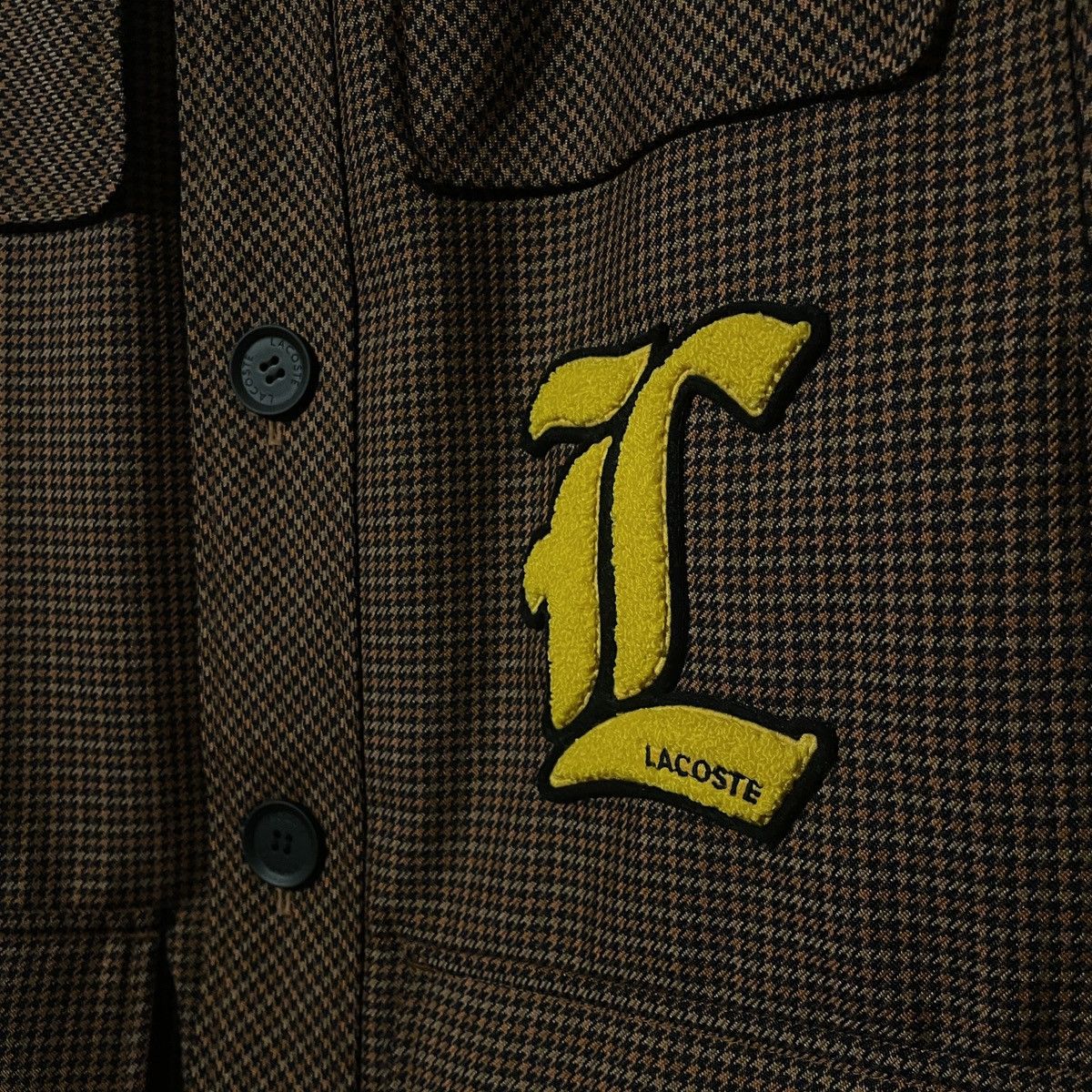 Lacoste Lacoste LIVE Houndstooth Wool Jacket Size US M / EU 48-50 / 2 - 3 Thumbnail
