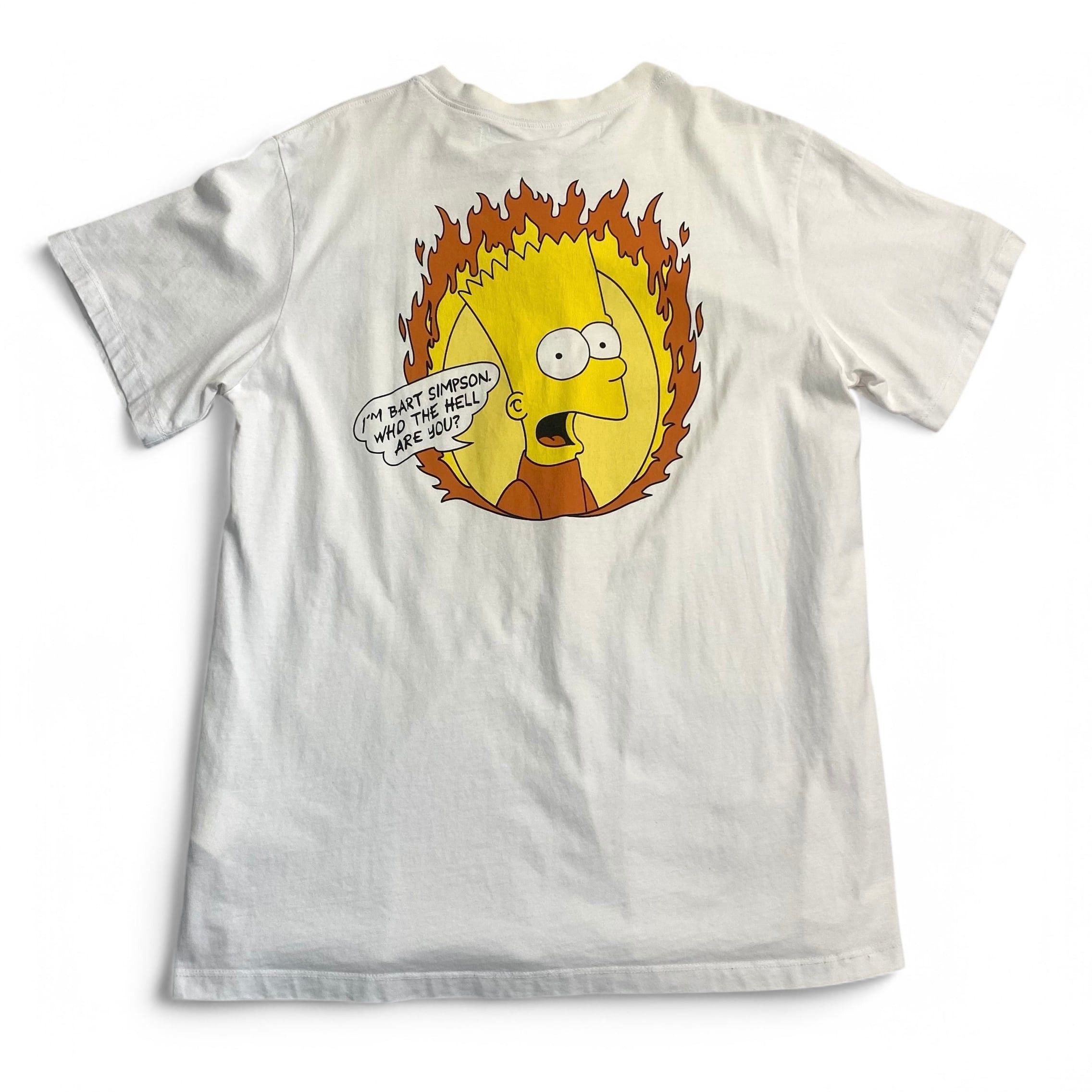 Off-White 19SS OFF WHITE FLAMED BART Tee White Size US L / EU 52-54 / 3 - 2 Thumbnail