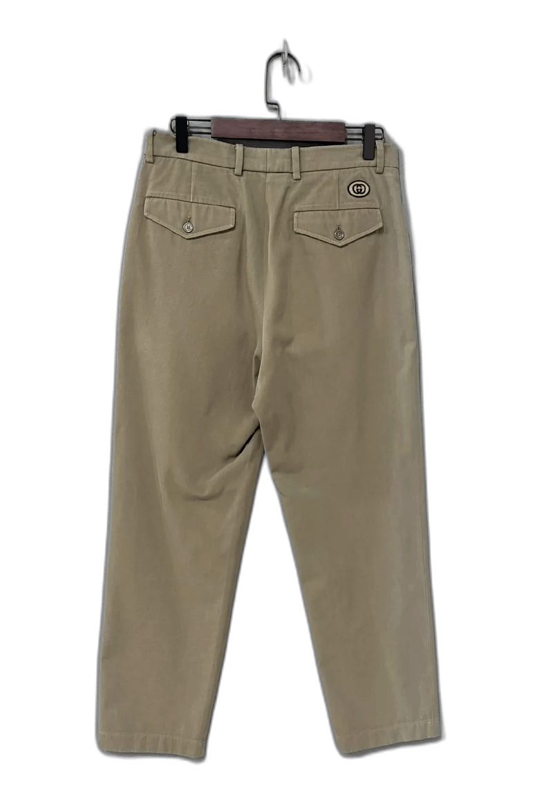 Gucci Embroidered Logo Long Pants by GUCCI-2506 Size US 44 / EU 60 - 1 Thumbnail