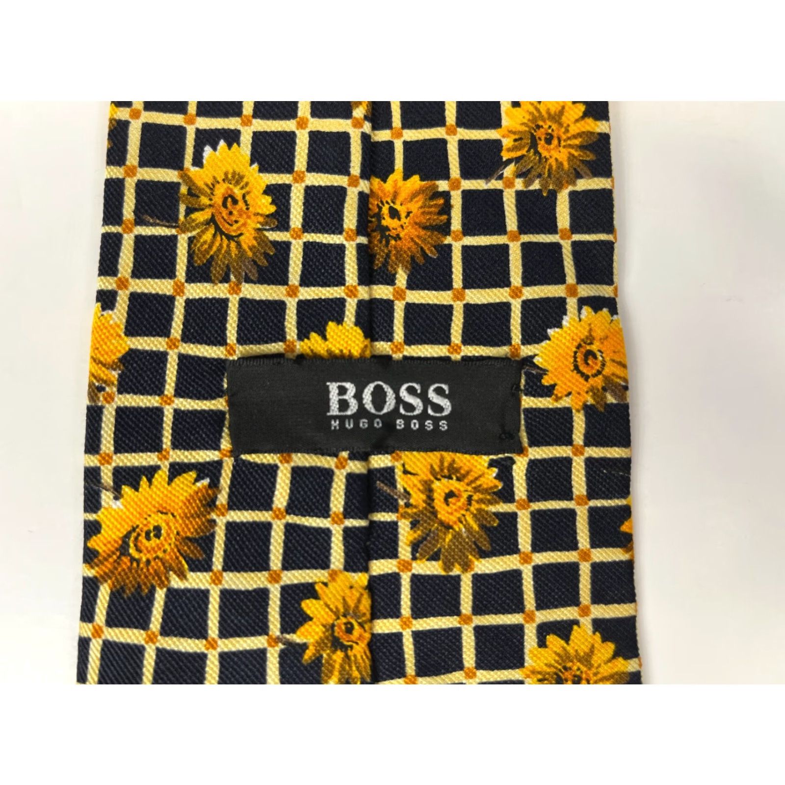 Hugo Boss VINTAGE Hugo BOSS Silk Tie Men Wide 4" Floral 58" Made in Italy Size ONE SIZE - 7 Thumbnail