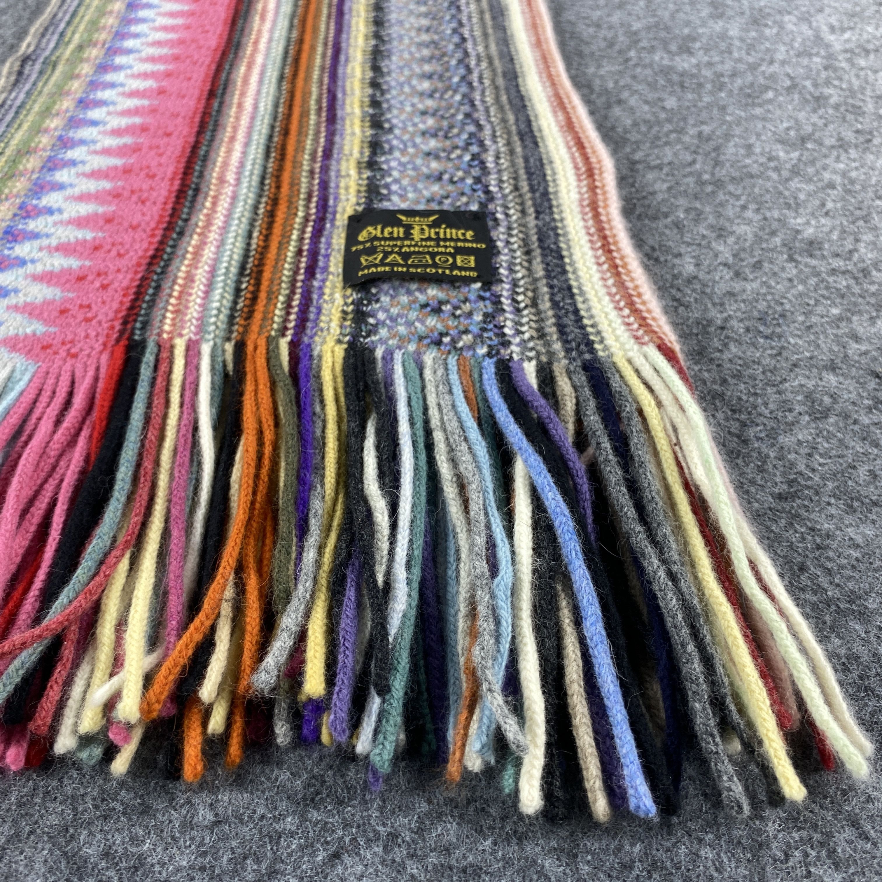 Vintage Glen Prince Scarf # Muffler # Neckwear # D528 Size ONE SIZE - 3 Thumbnail