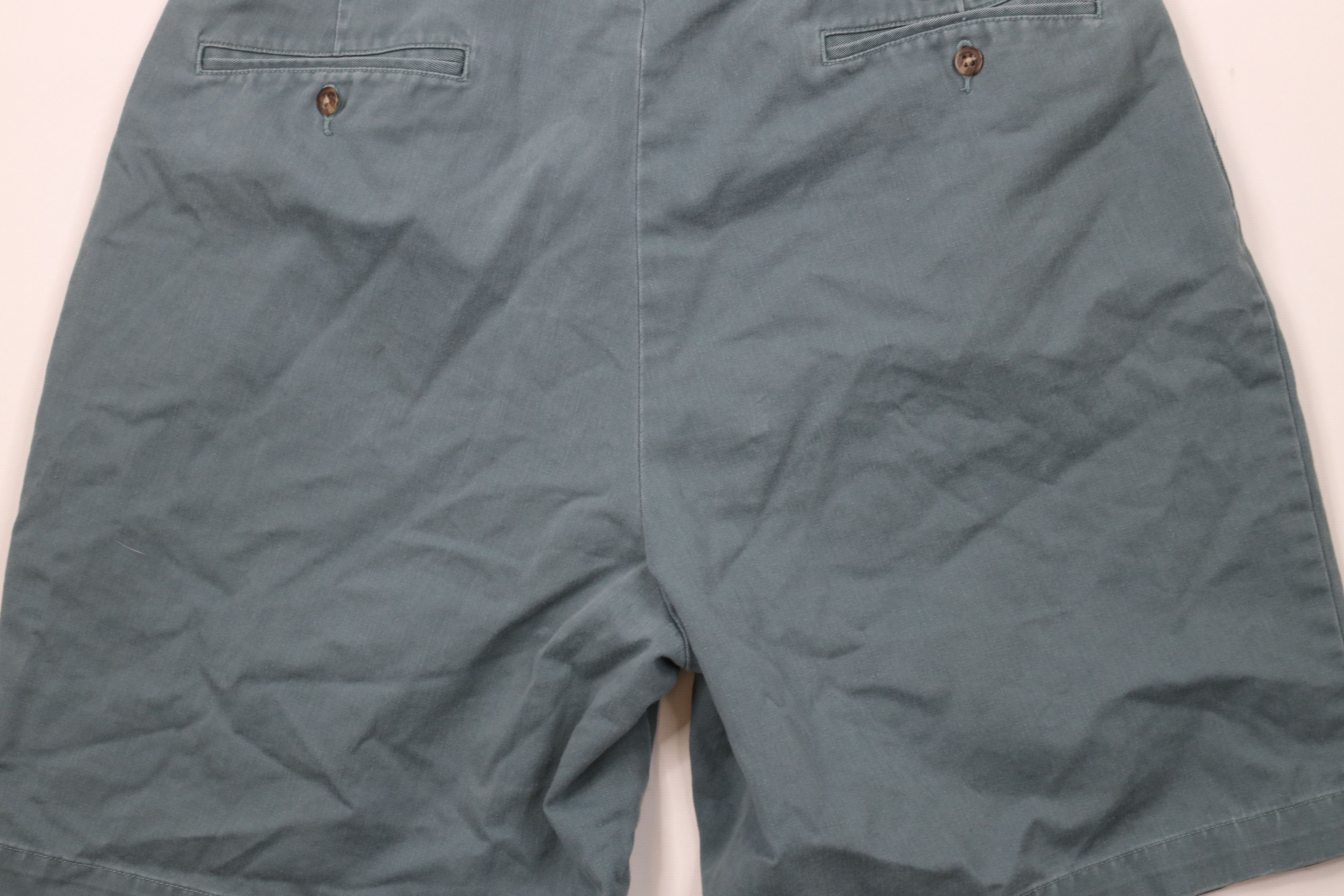 Ralph Lauren × Vintage Vintage 90s Ralph Lauren Pleated Above Knee Shorts Teal Size US 34 / EU 50 - 9 Thumbnail