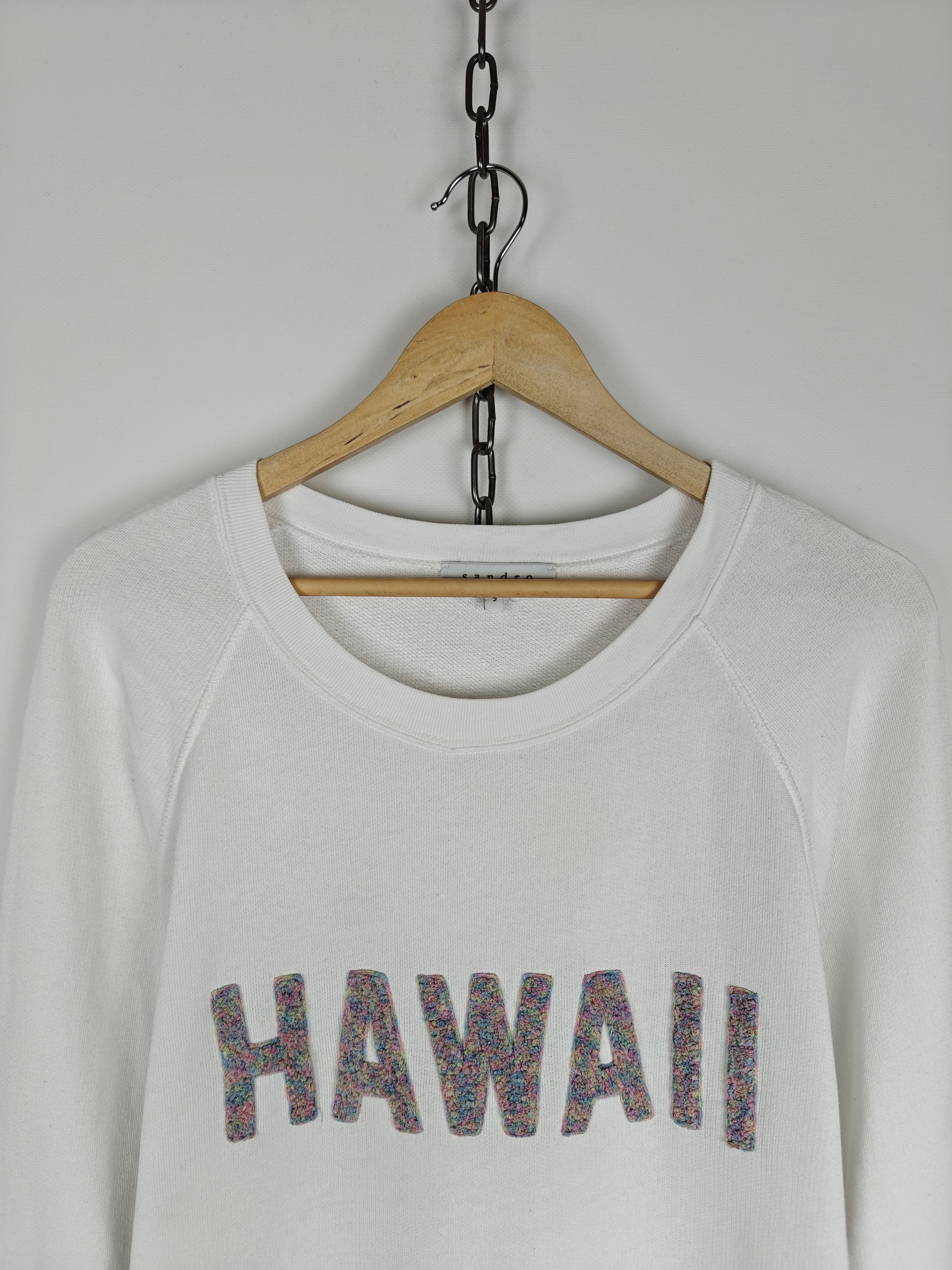 Sandro Sandro Sweatshirt Hawaii Logo Pullower White size 2 Size S / US 4 / IT 40 - 2 Thumbnail