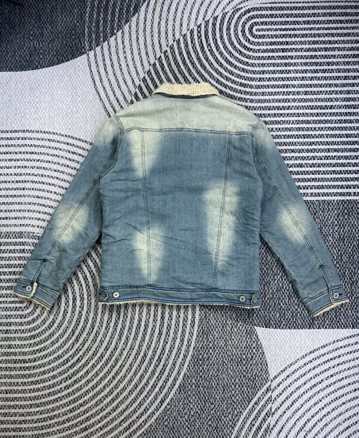 In The Attic Vintage In The Attic Denim Trucker Sherpa Jacket Size US M / EU 48-50 / 2 - 2 Thumbnail