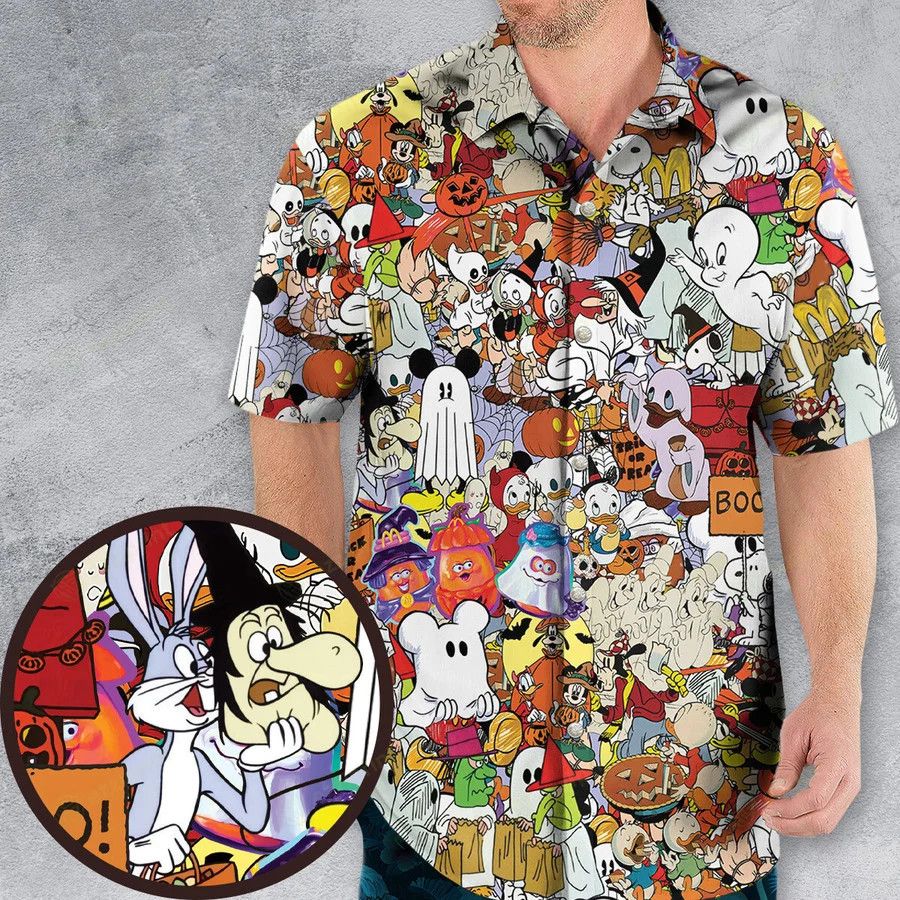 Other 70s 80s Ghouls Cartoon Halloween Hawaiian Shirt Size US L / EU 52-54 / 3 - 1 Thumbnail