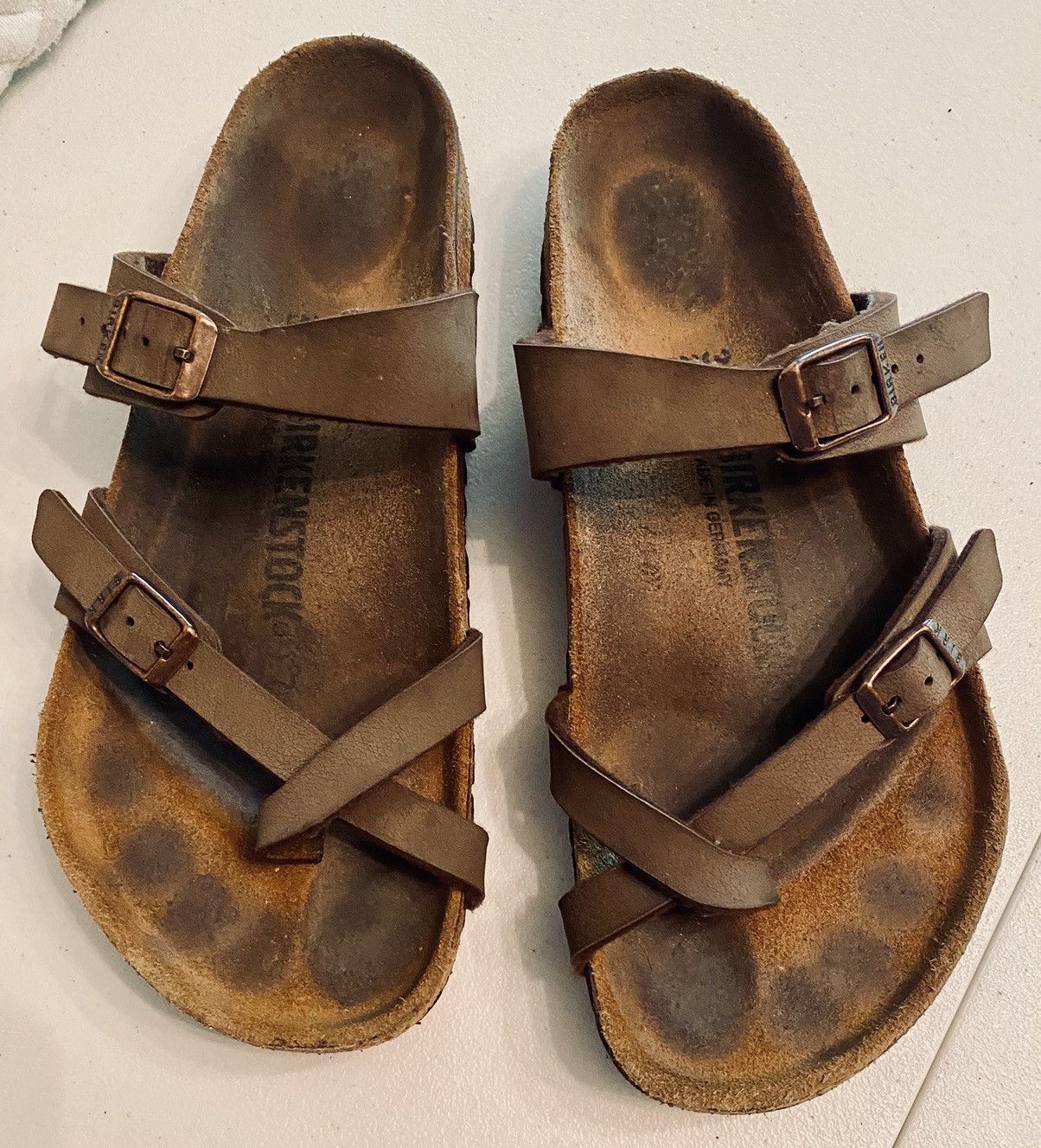 Birkenstock BIRKENSTOCK 🇩🇪 Women's Mayari Sandals Mocha Brown 39 8 US VGC Size US 8 / IT 38 - 8 Thumbnail