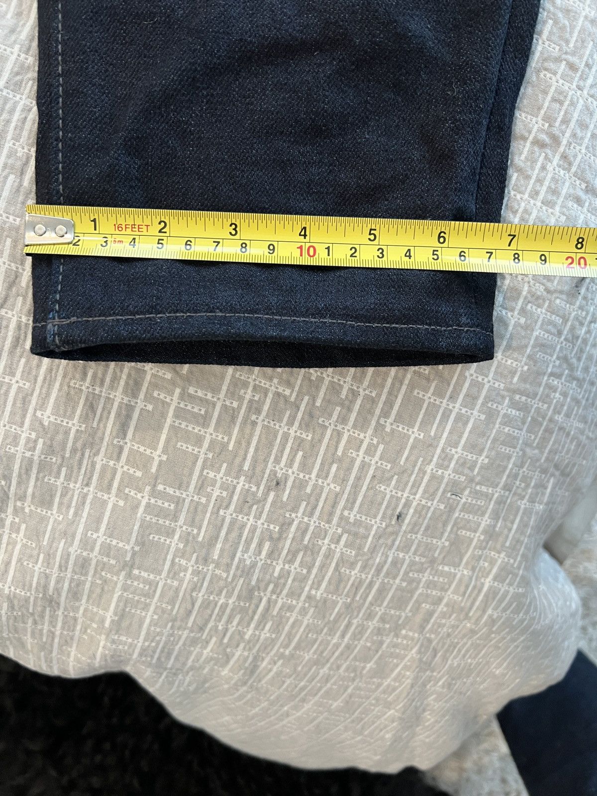 Momotaro Jeans 0306-52G "Indigo x Grey" 18oz Selvedge Denim Size US 34 / EU 50 - 13 Thumbnail