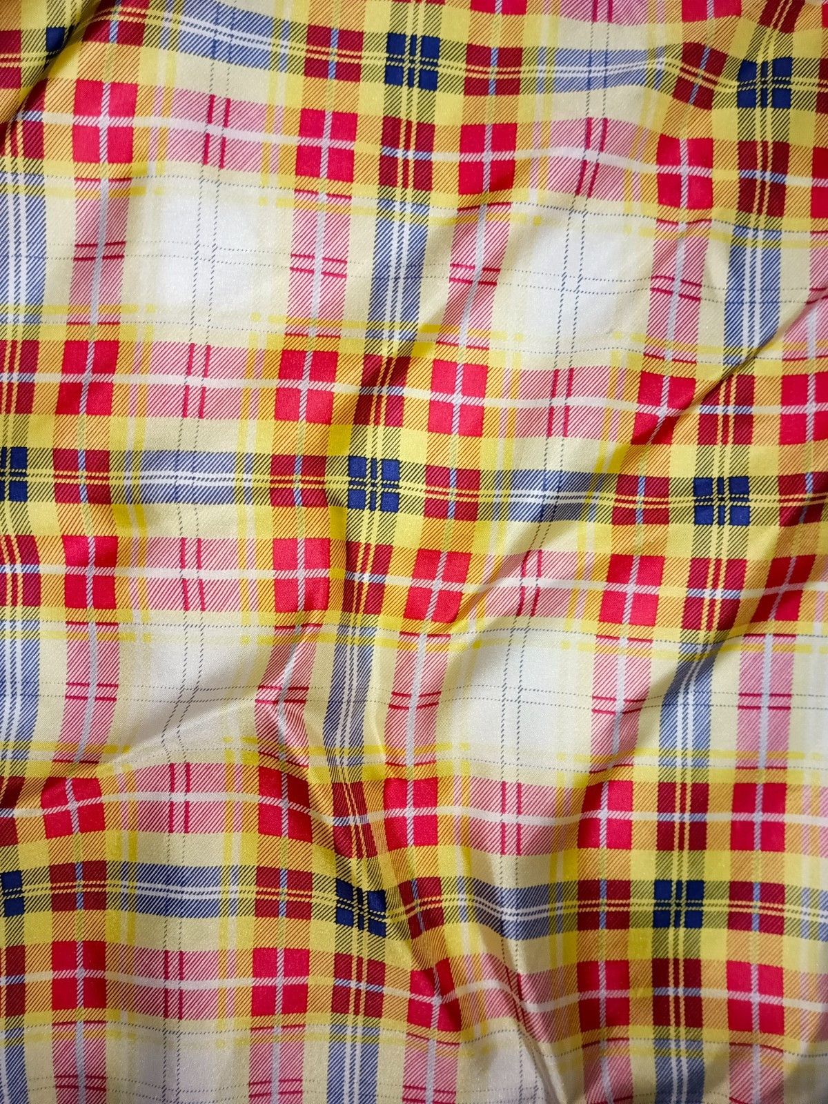 Kenzo KENZO Tokyo JAPAN Red Floral Checkered Vintage Silk Scarf Size ONE SIZE - 4 Thumbnail