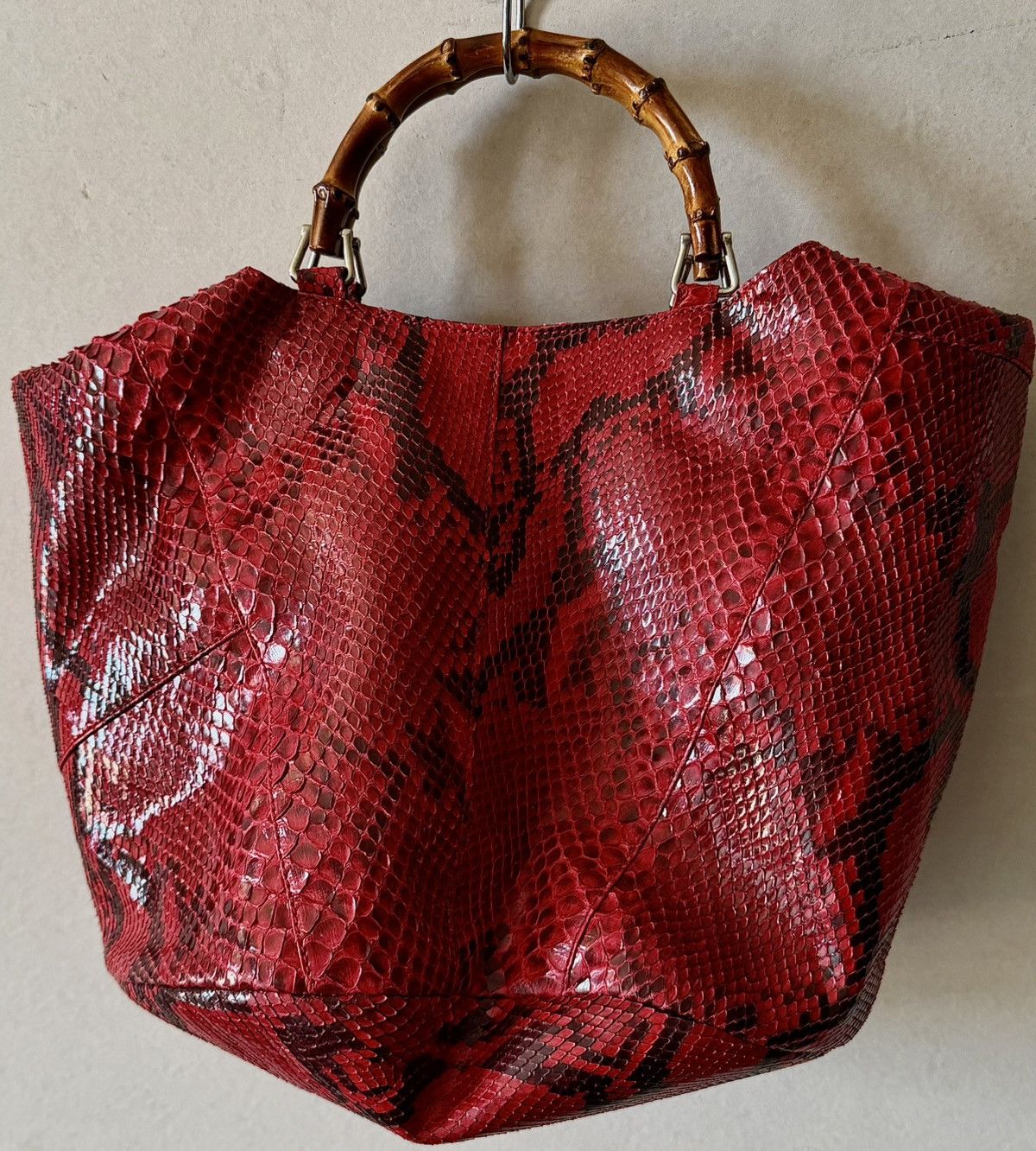 Gucci Gucci - Tom Ford - 1996 Python Bamboo - Cross Body Bag Size ONE SIZE - 8 Thumbnail