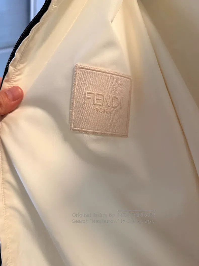 Fendi Fendi Reversible Jacket, White FF Monogram Pattern Size US L / EU 52-54 / 3 - 2 Thumbnail