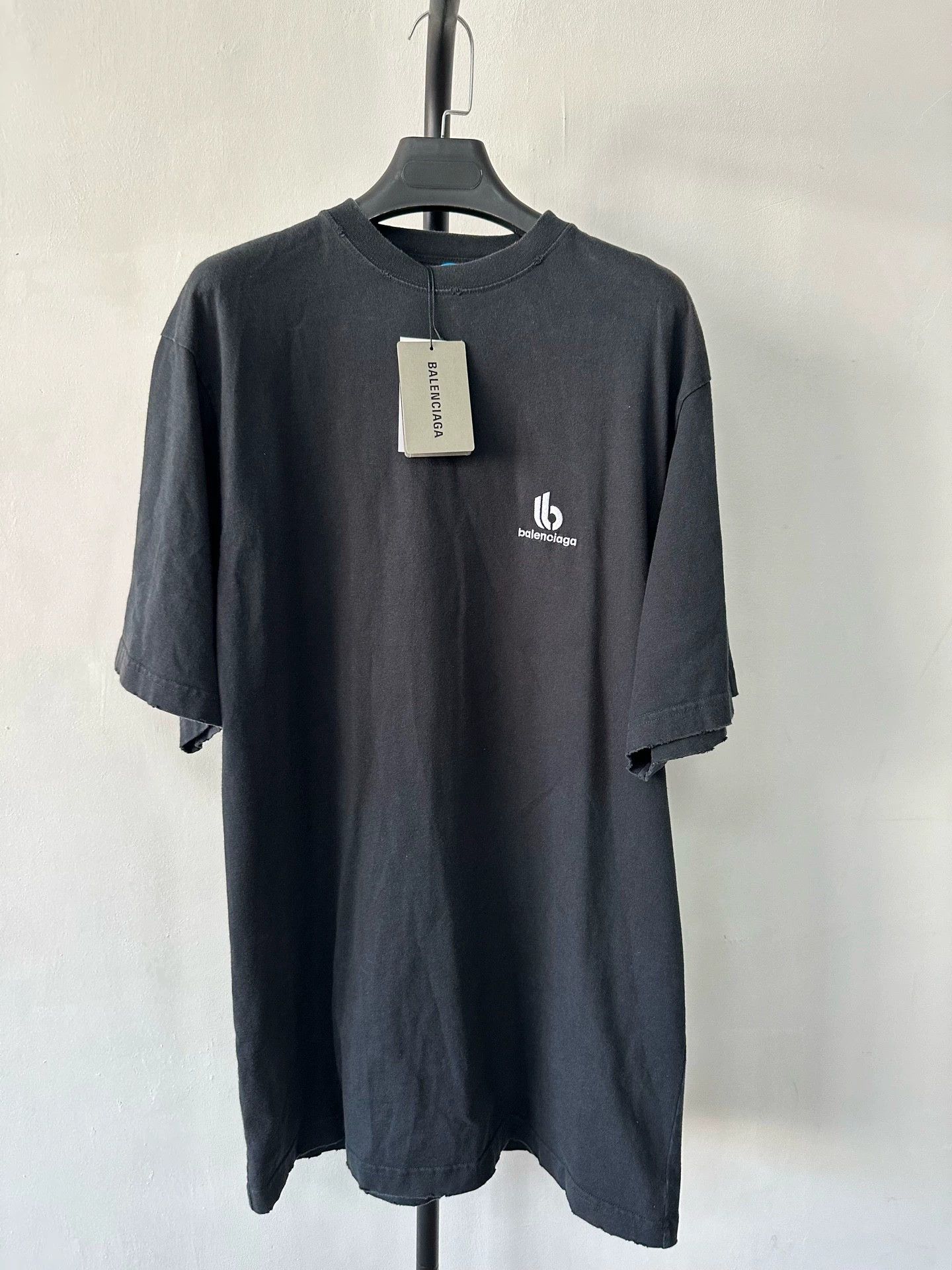 Balenciaga Balenciaga Reversed Embroidery Alien Letter Logo Washed