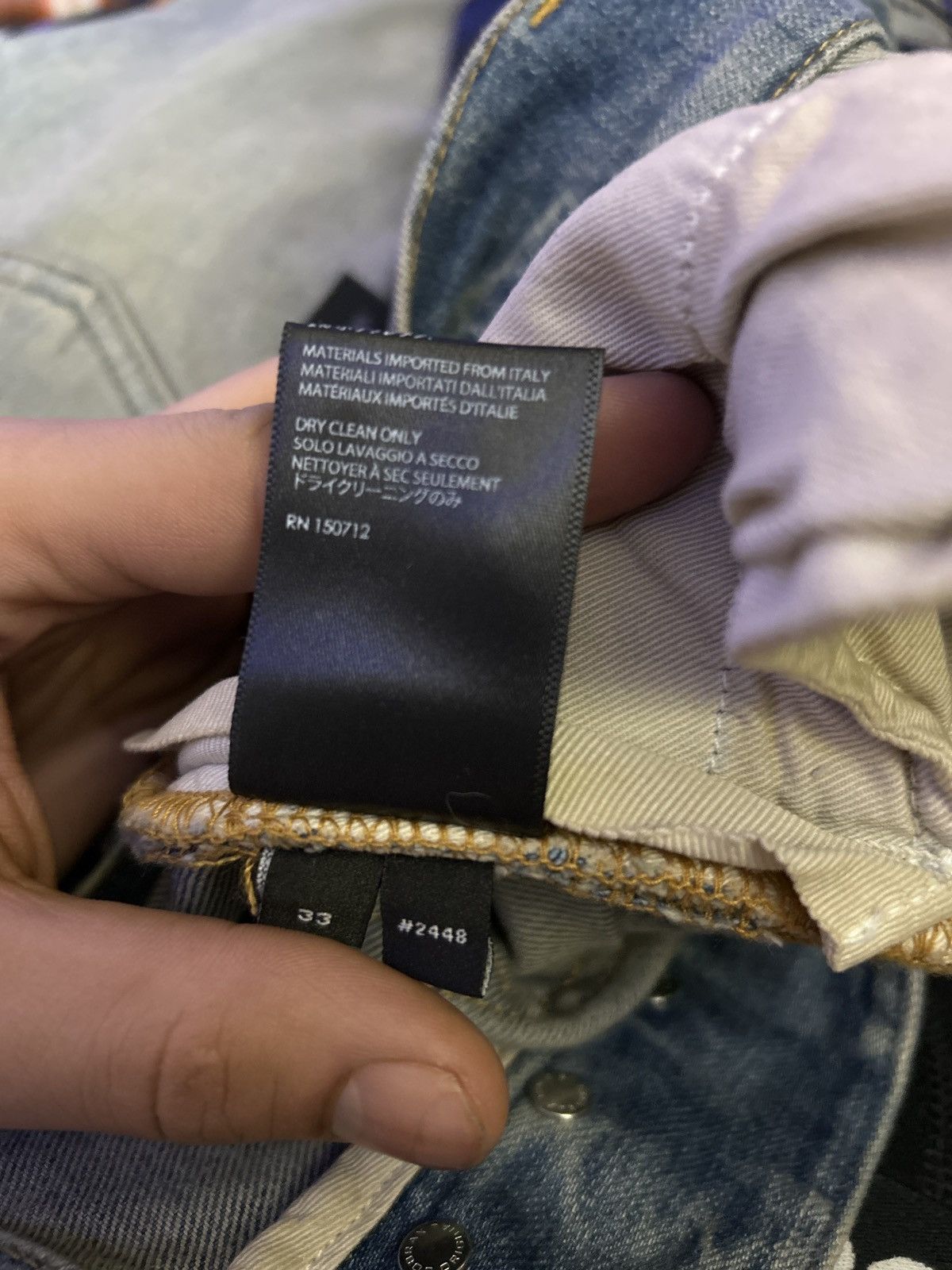 Amiri CLAY INDIGO AMIRI PLAID MX2 JEANS Size US 33 - 10 Thumbnail