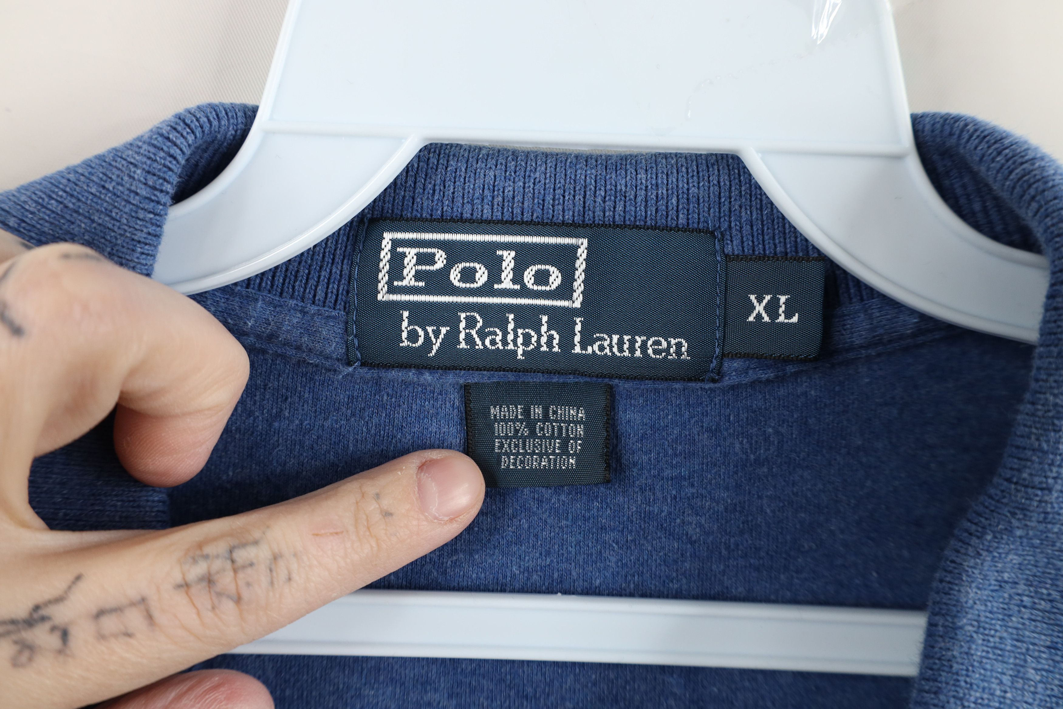 Ralph Lauren × Vintage Vintage 90s Ralph Lauren Cotton Touch Knit Golf Polo Shirt Size US XL / EU 56 / 4 - 7 Thumbnail