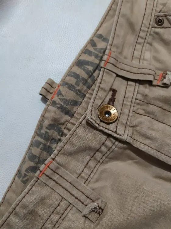 Edwin × Japanese Brand Edwin 505 khaki Cargo pants Nice Design Pocket Tactical Size US 30 / EU 46 - 4 Thumbnail