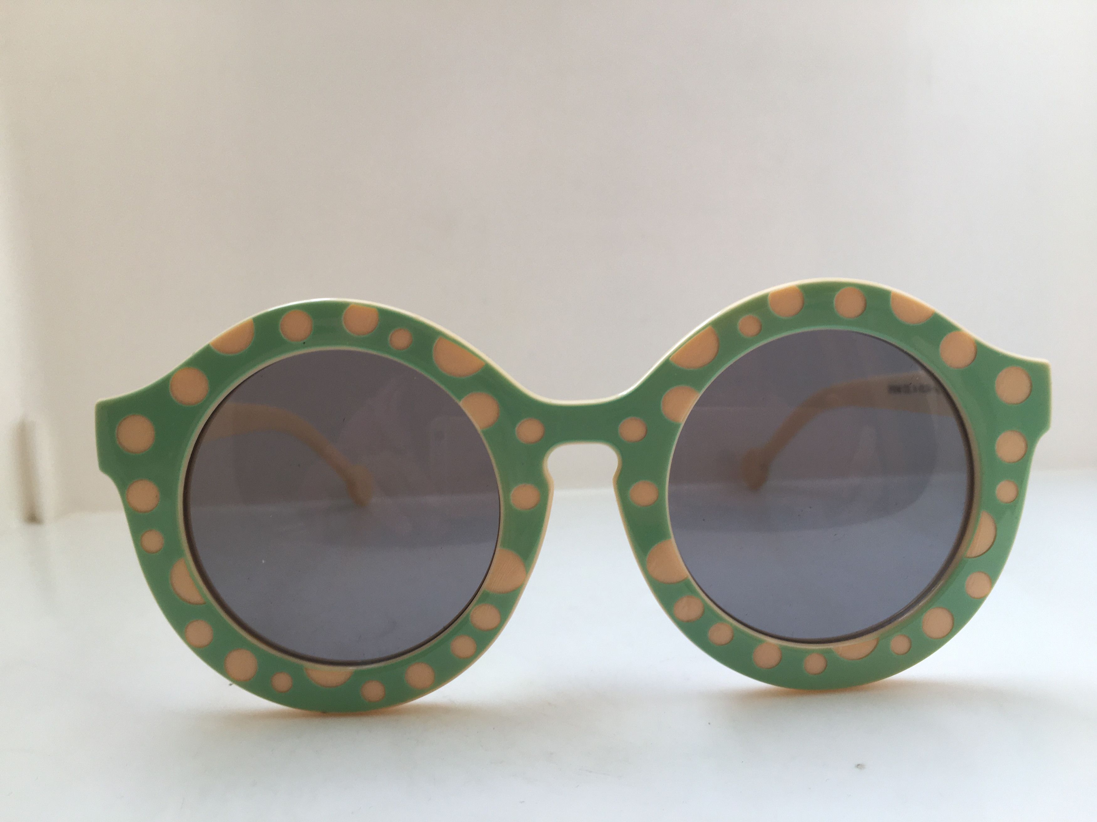 Vintage Vintage OP ART PIN UP GIRL Round Sunglasses Frame Size ONE SIZE - 1 Thumbnail