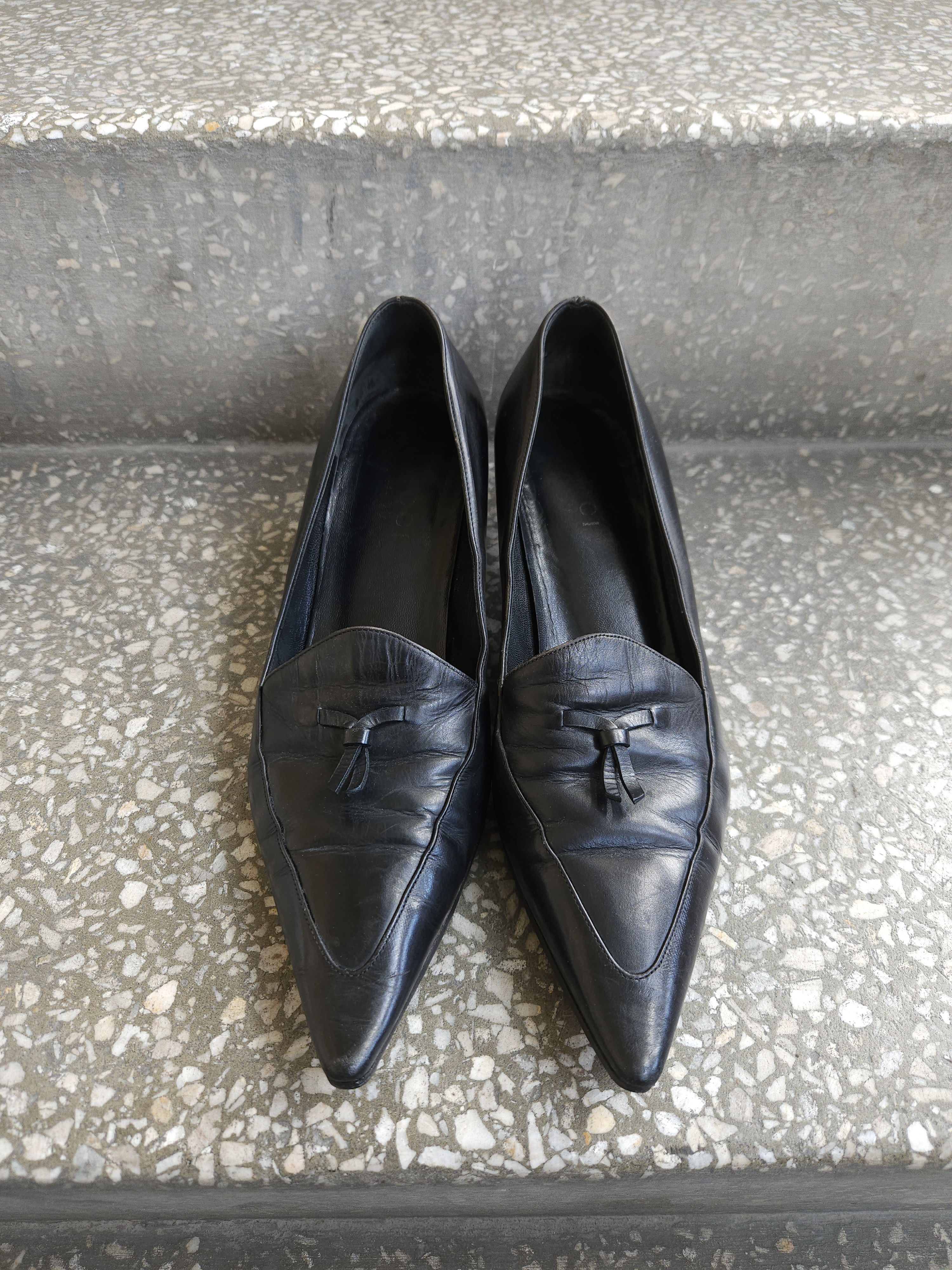 Gucci Archive y2k Gucci pointed toe bow ribbon kitten heels Size US 8 / IT 38 - 16 Thumbnail