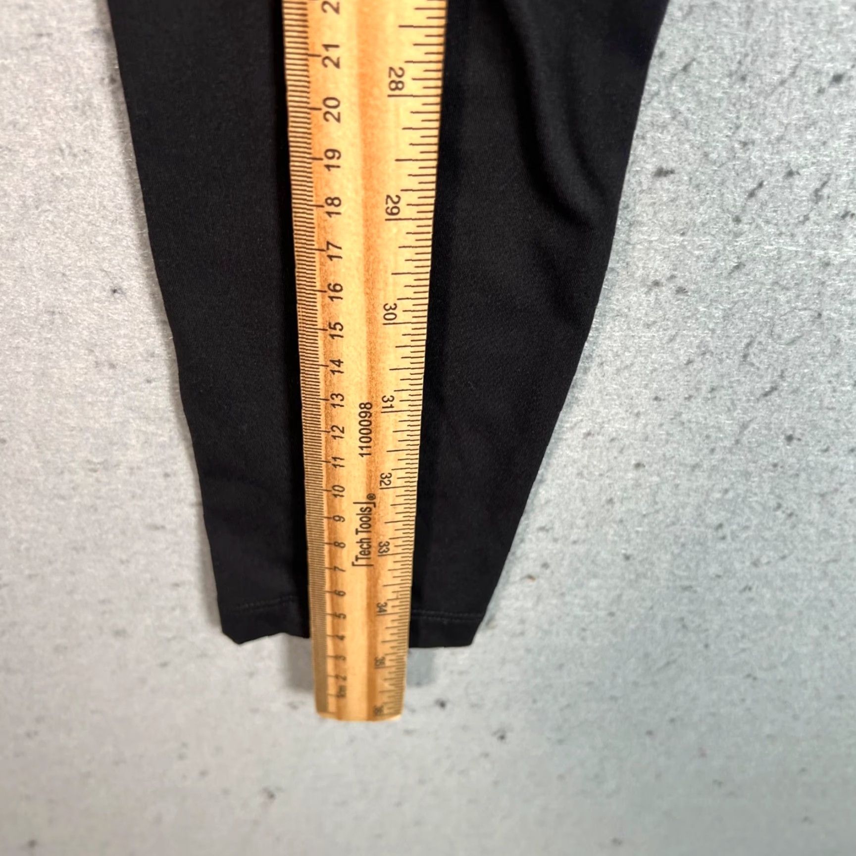 Vintage ADAY Womens XS Black Layered High-Waist Leggings Nylon Elastane Stretch Casual | Yoga | Leggings | Black | XS | Womens Size 26" / US 2 / IT 38 - 5 Thumbnail