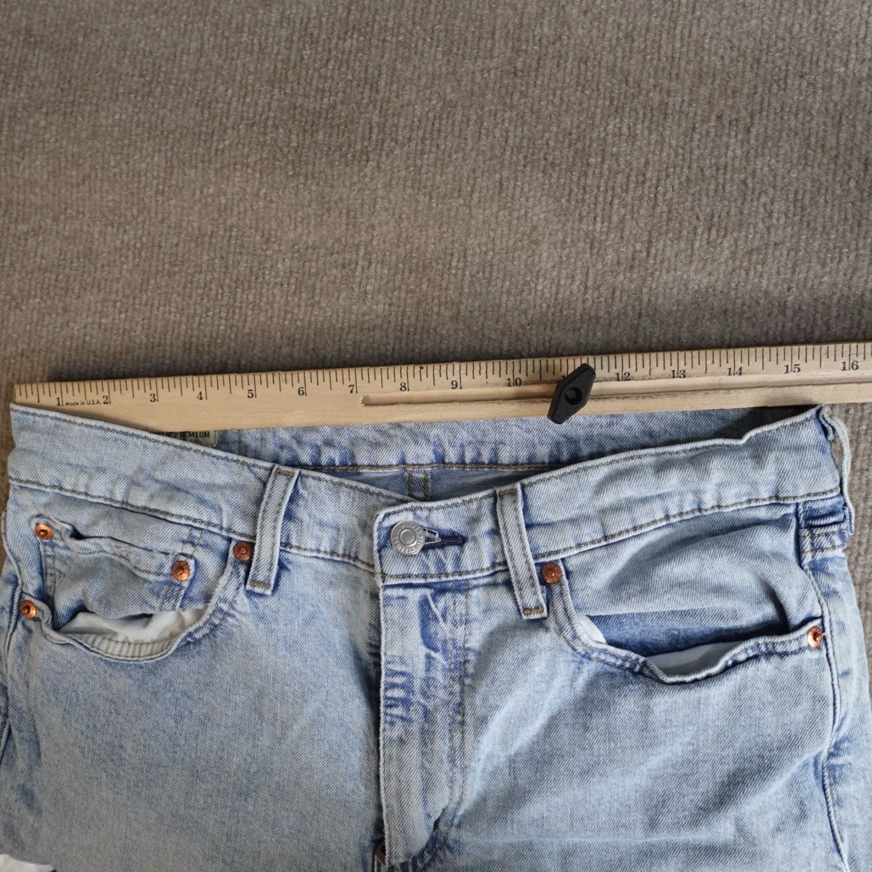 Levi's VINTAGE Levi's 510 Jeans 32 x 31 Blue Premium Big E Mens Regular 5-Pocket Denim Cotton Blend Straight - 32x31 Modern Fit? Wait Size US 32 / EU 48 - 5 Thumbnail