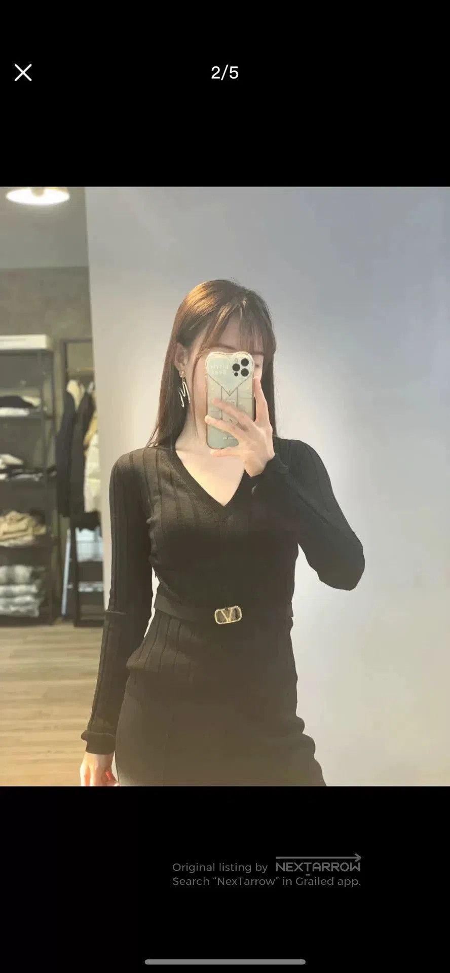 Valentino Valentino Black Short-Sleeve Logo Top. Size US L / EU 52-54 / 3 - 5 Thumbnail