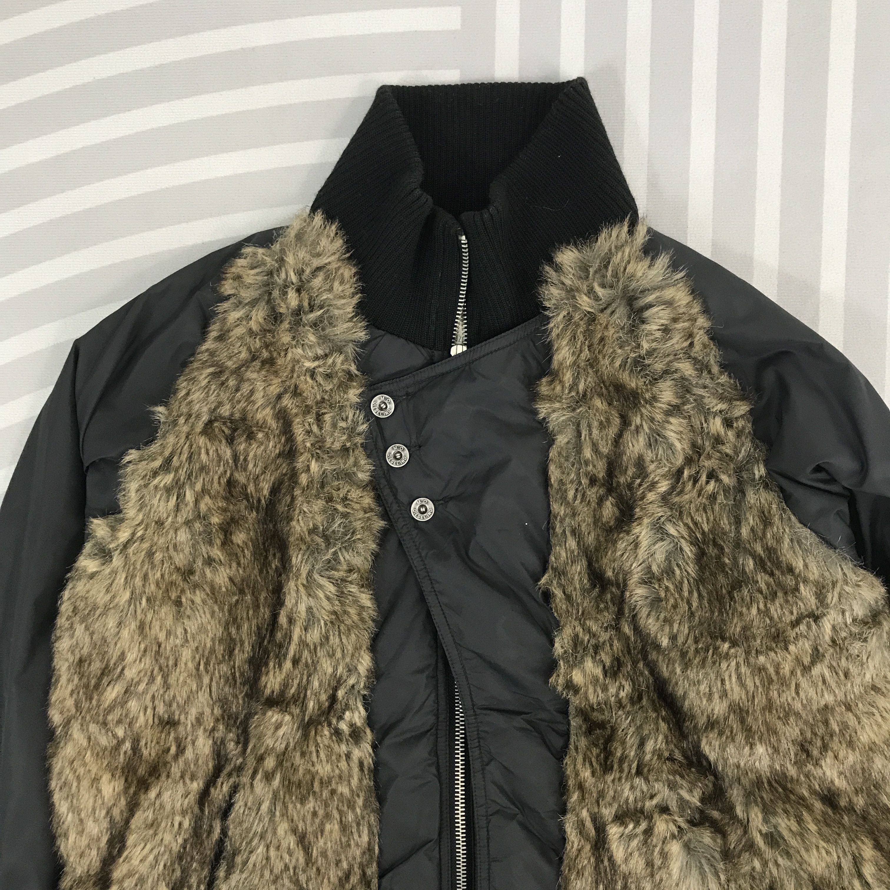 Diesel × Vintage Vintage Diesel Real Fur Jacket design Size US XS / EU 42 / 0 - 2 Thumbnail