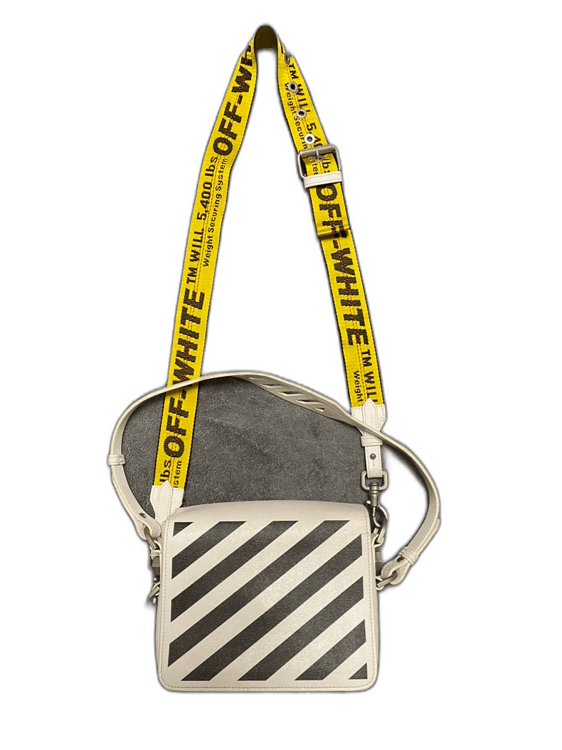 Balenciaga offwhite diagonal stripe small crossbody Size ONE SIZE - 1 Thumbnail