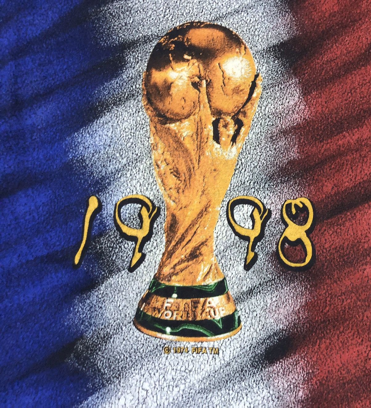 Vintage Vintage 1998 France world cup graphic tee Size US M / EU 48-50 / 2 - 5 Thumbnail