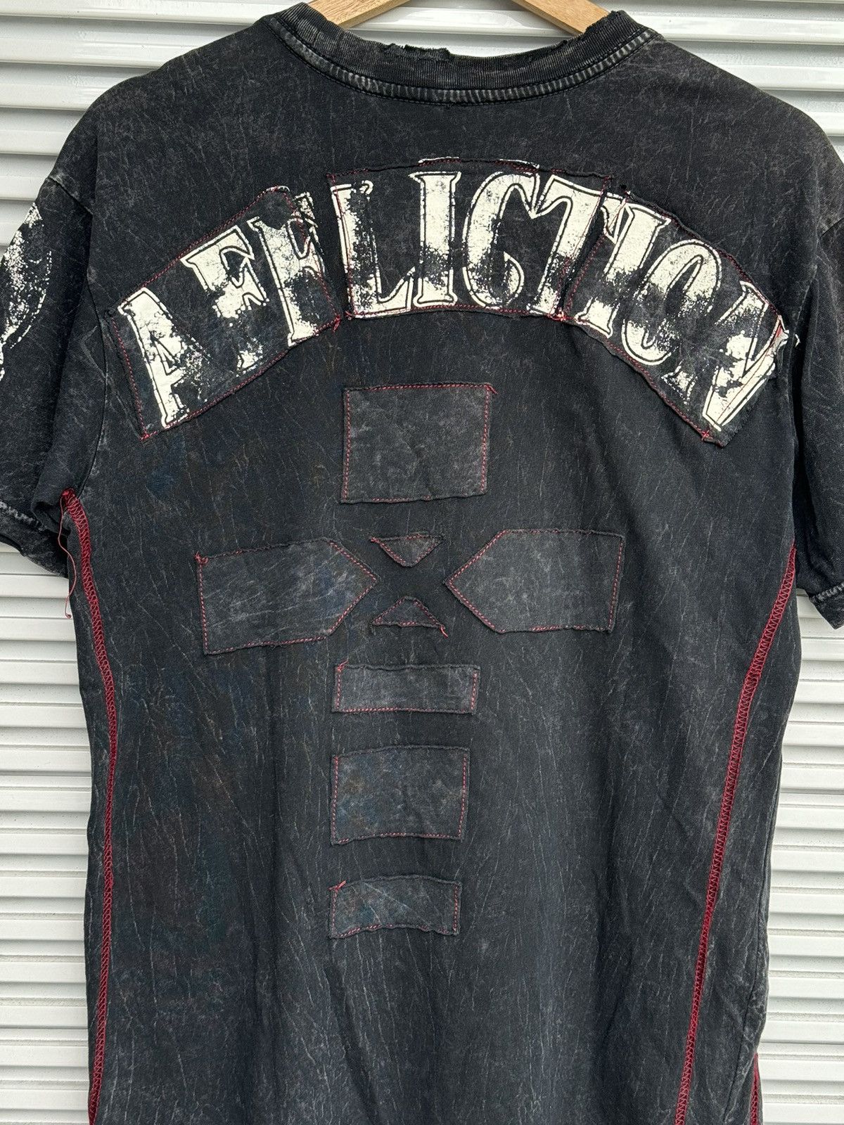 Affliction × Japanese Brand × Vintage Punk Affliction Skulls Riot Tees / Bjork Greenday Size US S / EU 44-46 / 1 - 6 Thumbnail