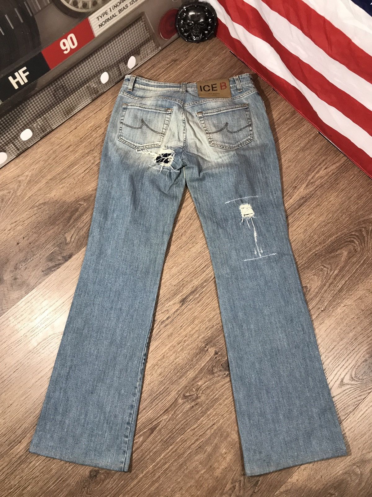 Iceberg × Vintage Iceberg Vintage Flared Denim Pants Jeans Size 31" - 17 Thumbnail