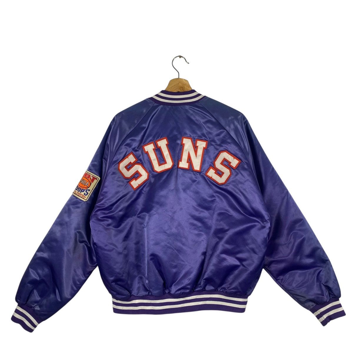 NBA Vintage 90s Phoenix Suns Satin Bomber Jacket L Size Purple Size US L / EU 52-54 / 3 - 16 Thumbnail