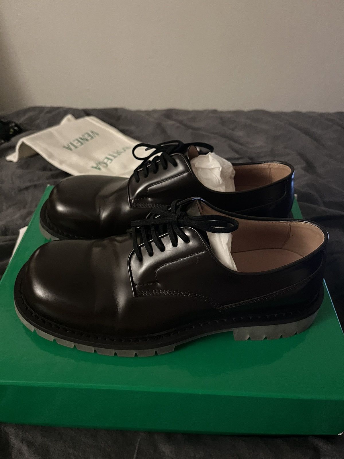 Bottega Veneta bottega derbies with clear sole Size US 10.5 / EU 43-44 - 5 Thumbnail