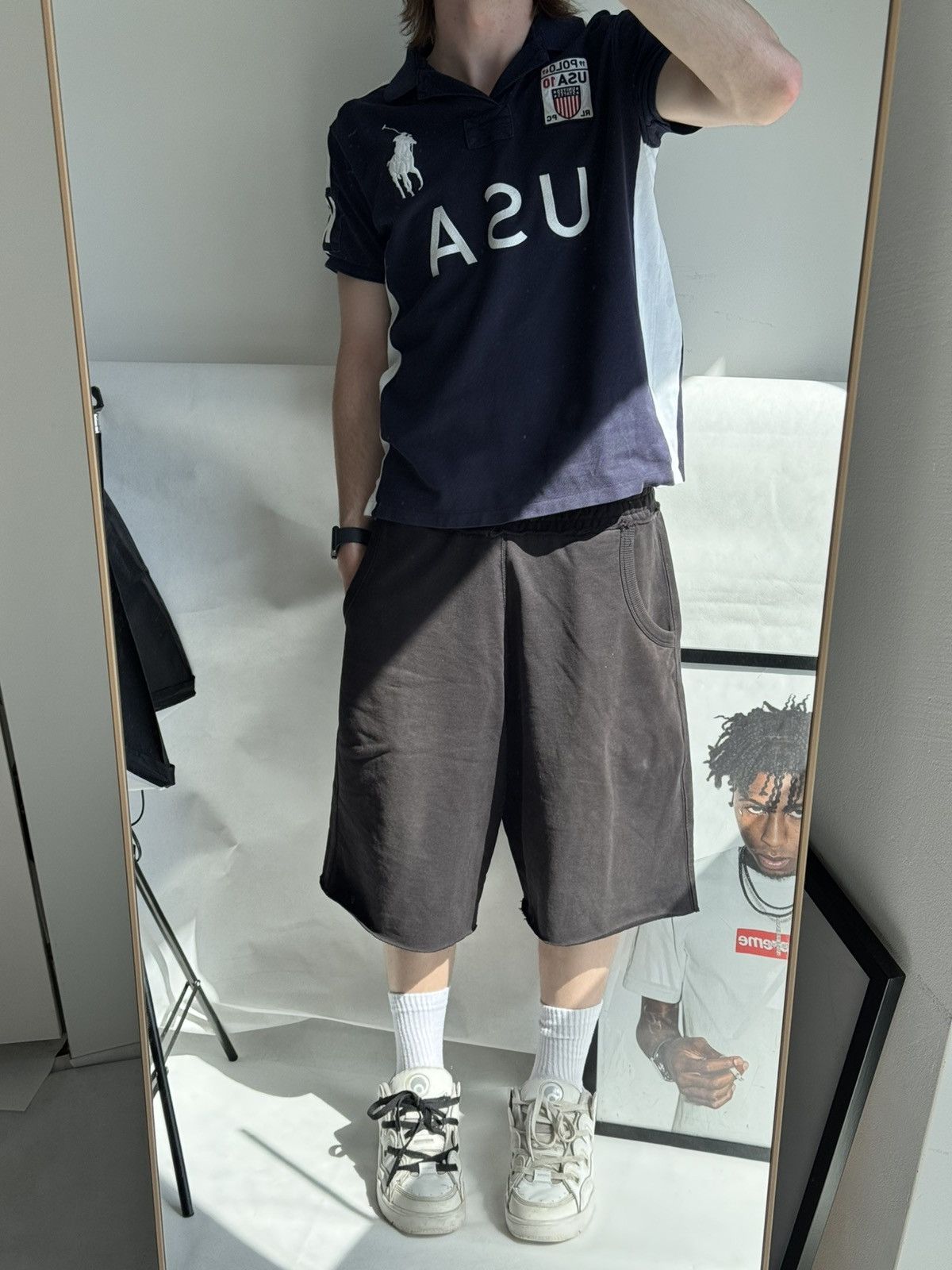 Polo Ralph Lauren Rare Ralph Lauren USA Polo T Shirt Tee Chief Keef New York Size US L / EU 52-54 / 3 - 3 Thumbnail