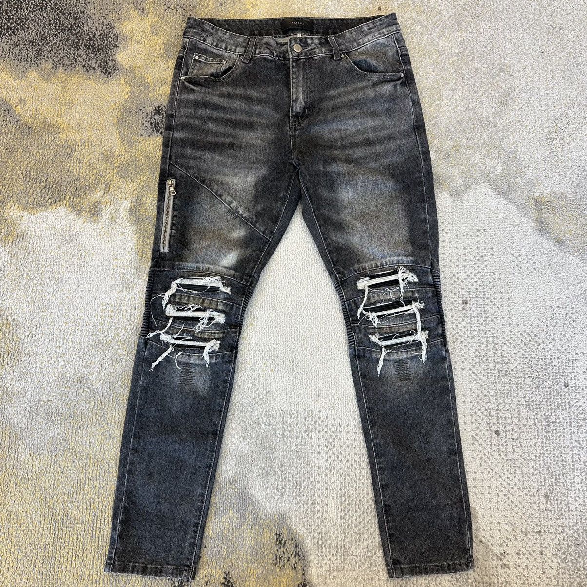 Amiri MX2 Black Black Patch Used 30