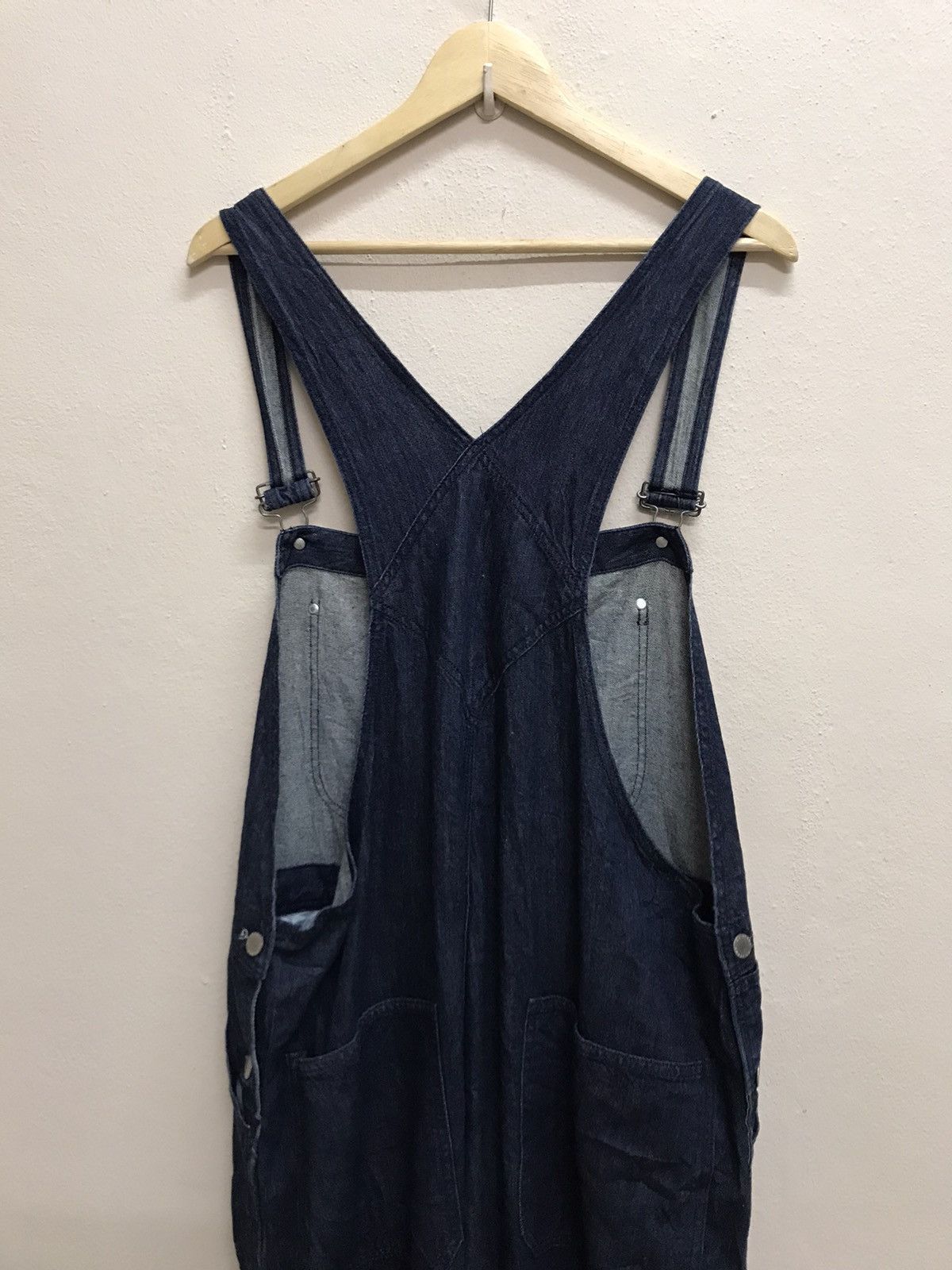 GU Gu Distressed Design Dark Blue Overalls Jeans Suspender Size US 44 / EU 60 - 23 Thumbnail